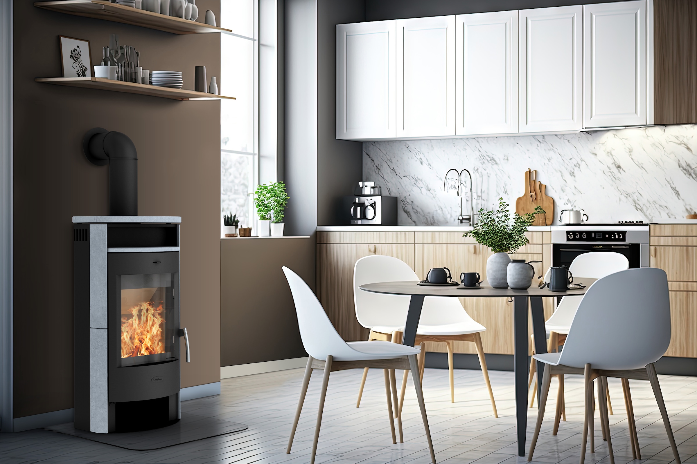 Fireplace Kaminofen »Heathus MAIA Speckstein«, Tee- und Holzfach