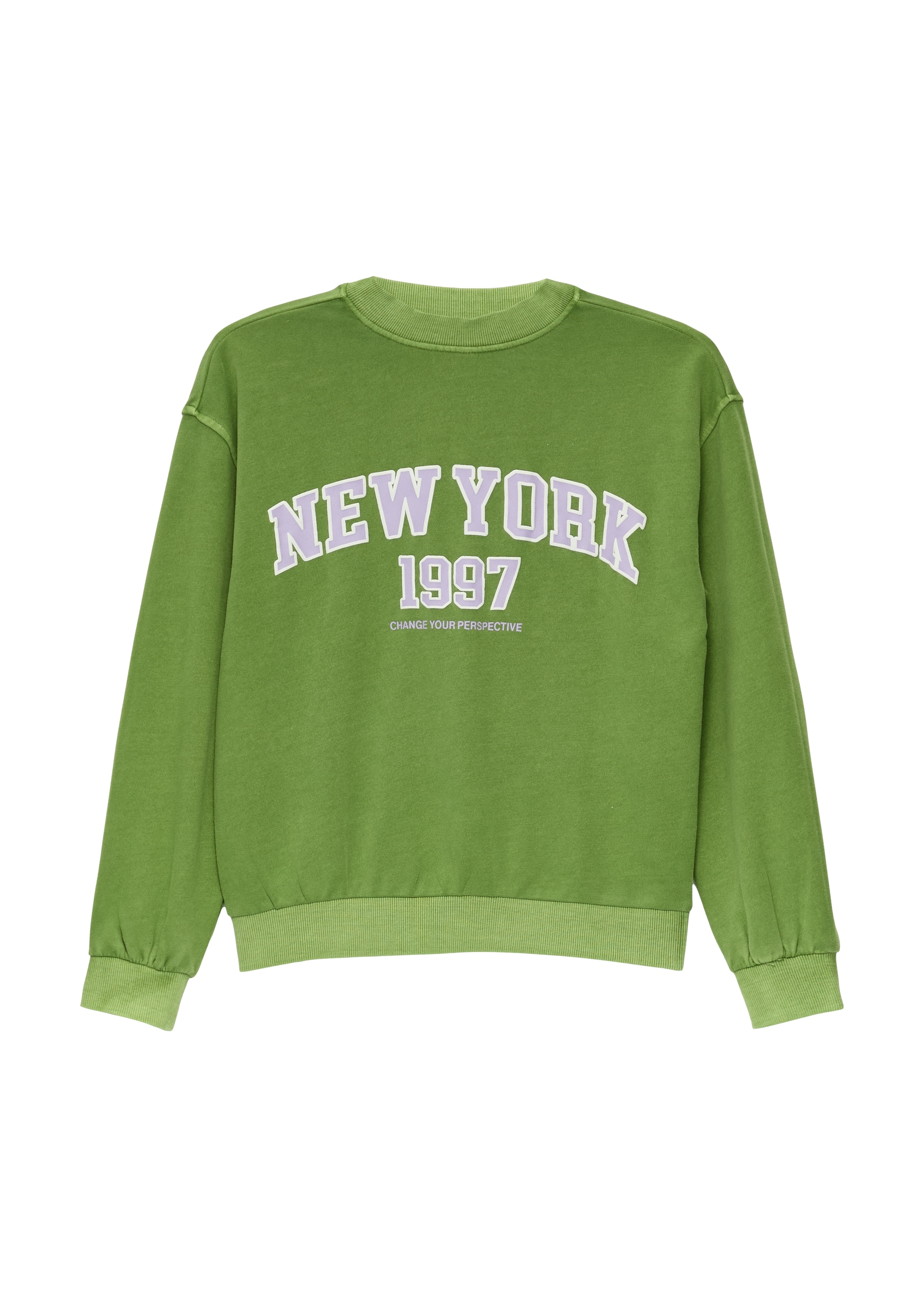 s.Oliver Junior Sweatshirt, mit Waschung und Frontprint