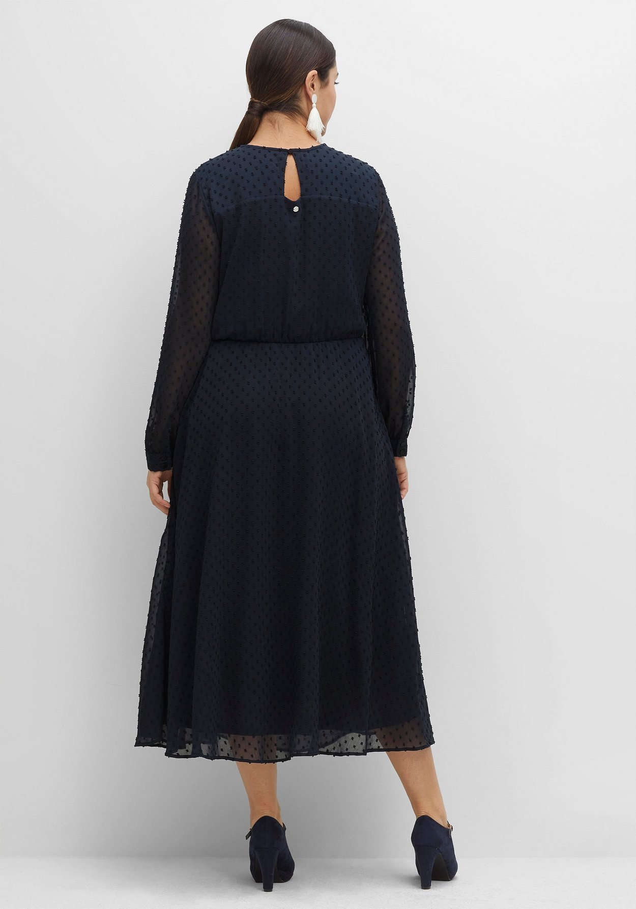 Sheego Abendkleid »Chiffonkleid aus Chiffon, mit blickdichtem Unterkleid«