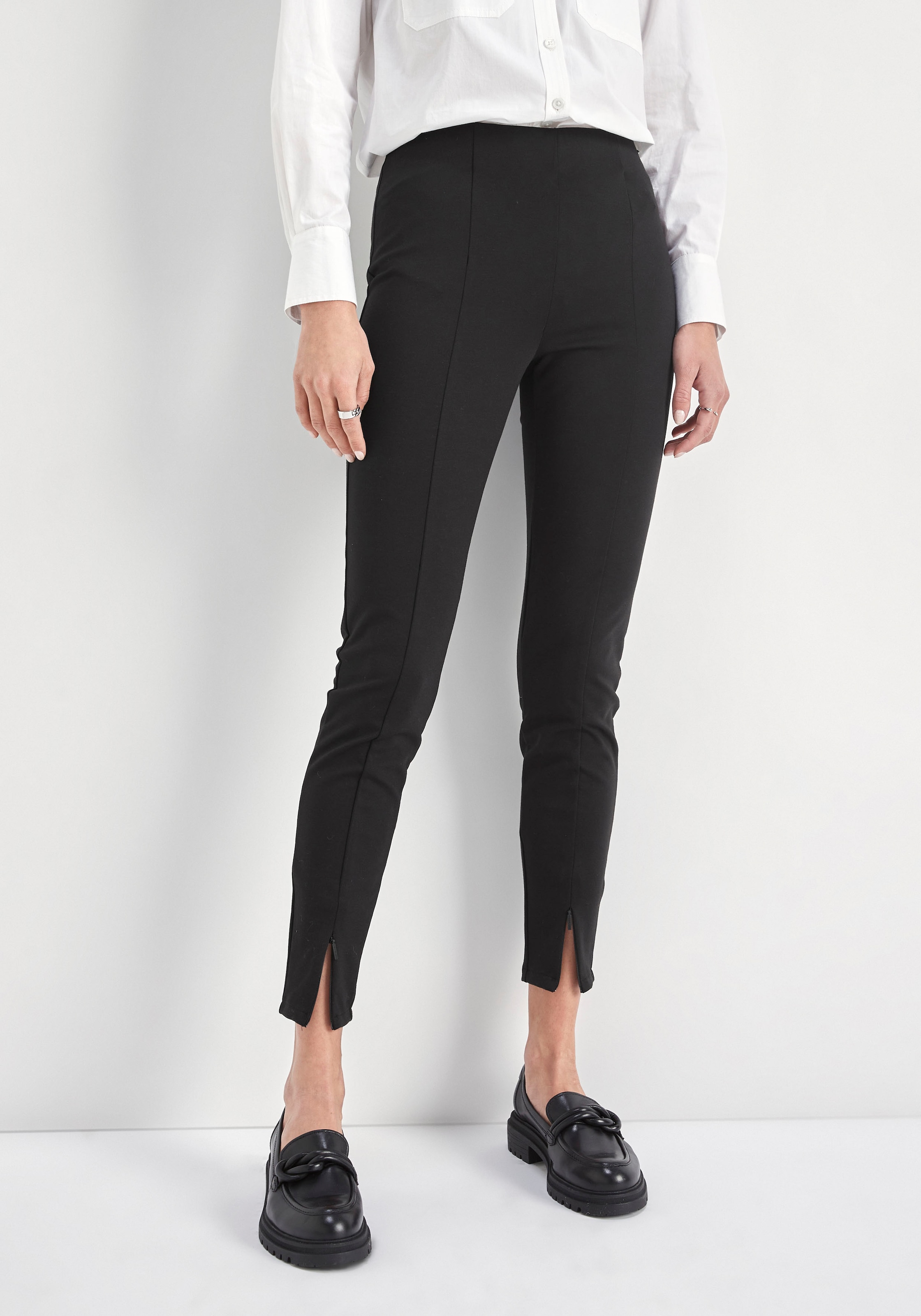 Leggings, mit dezentem Metalllabel