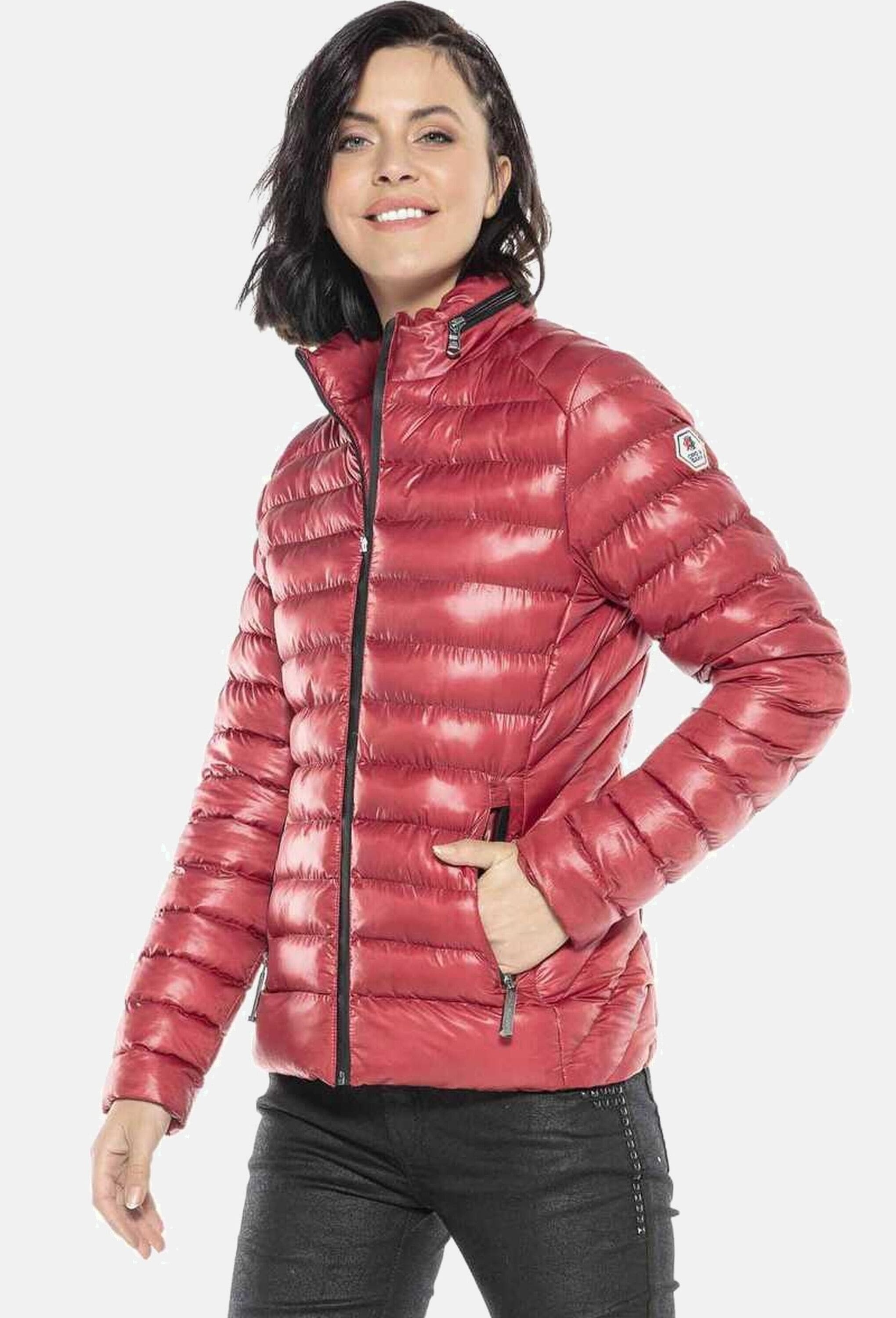 Cipo & Baxx Winterjacke »Cipo & Baxx Steppjacke in tollem Design« ohne Kapuze mit Markenpatch, WM113