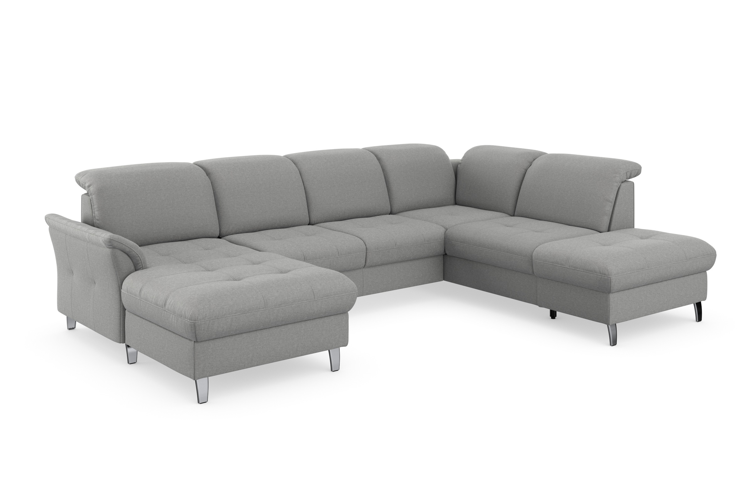 sit&more Wohnlandschaft »Maggiore U-Form«, wahlweise mit Kopfteilverstellung, Bettfunktion und Stauraum