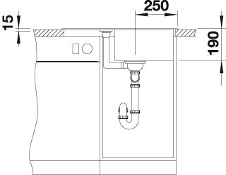 Blanco Granitspüle »METRA 45 S Compact«, aus SILGRANIT®
