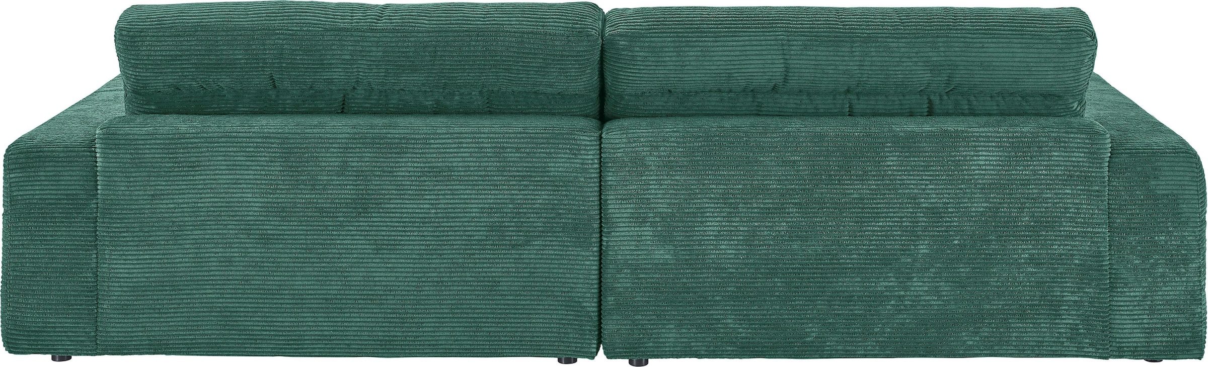 3C Candy Ecksofa »Stripes Mega-Sofa, bequem und komfortabel, L-Form« Lose Rückenkissen, mit feiner Quersteppung, Cord-Bezug