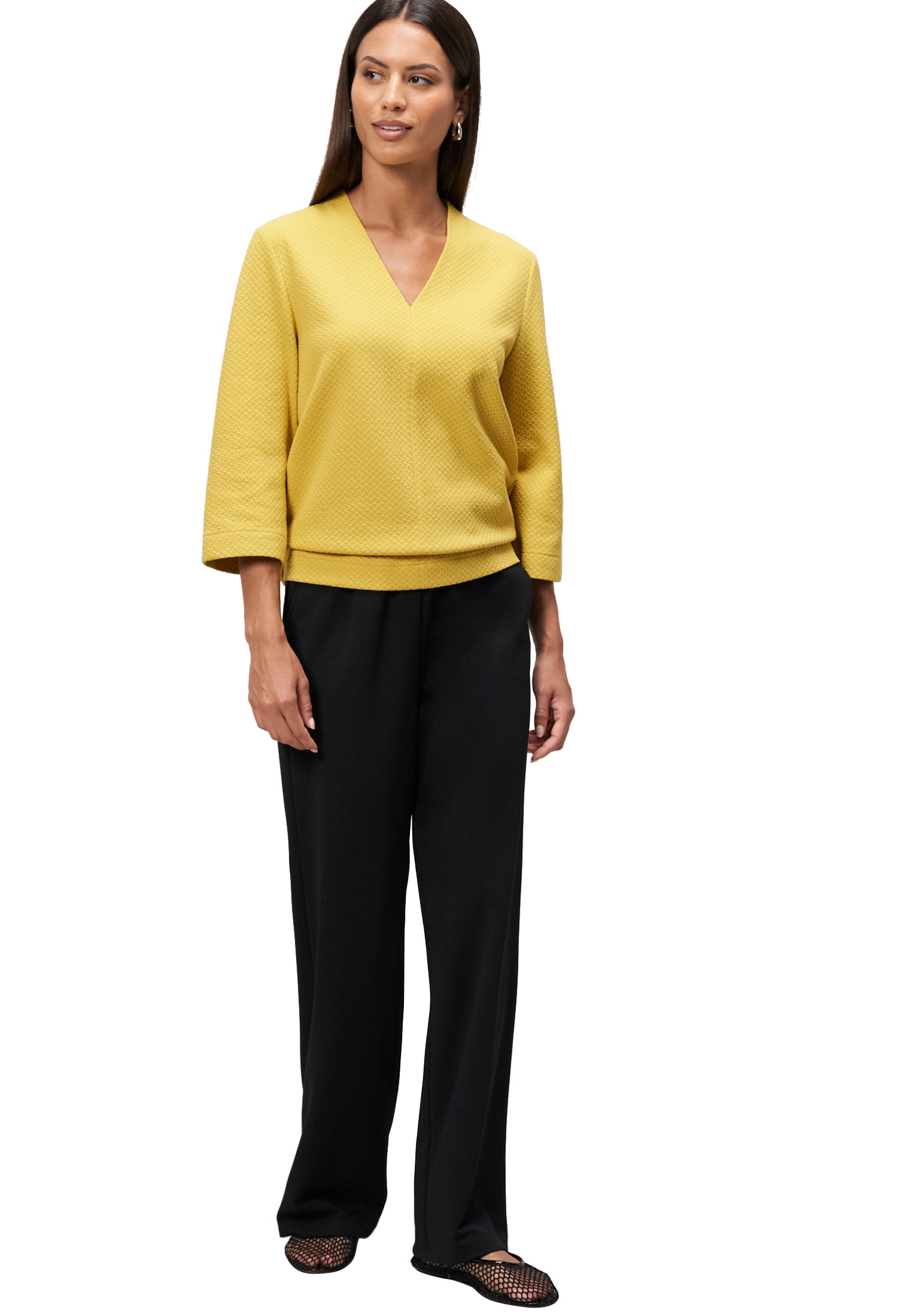 Zero Sweatshirt »Sweatshirt mit Strukturmuster«
