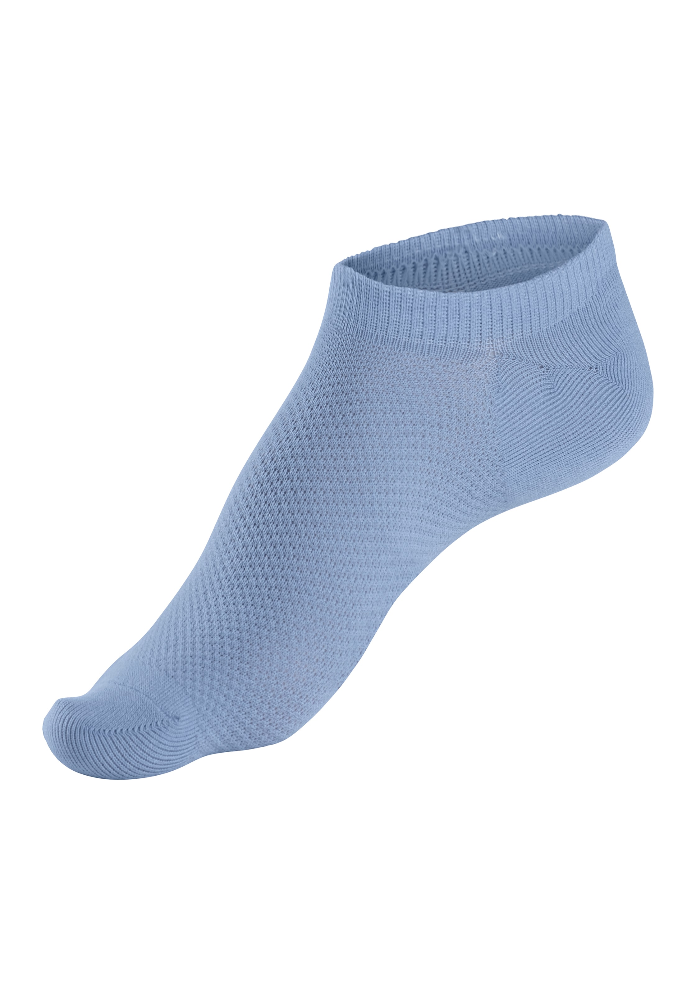 LASCANA ACTIVE Sneakersocken, (Packung, 7 Paar), mit Pikeestruktur und Silicon