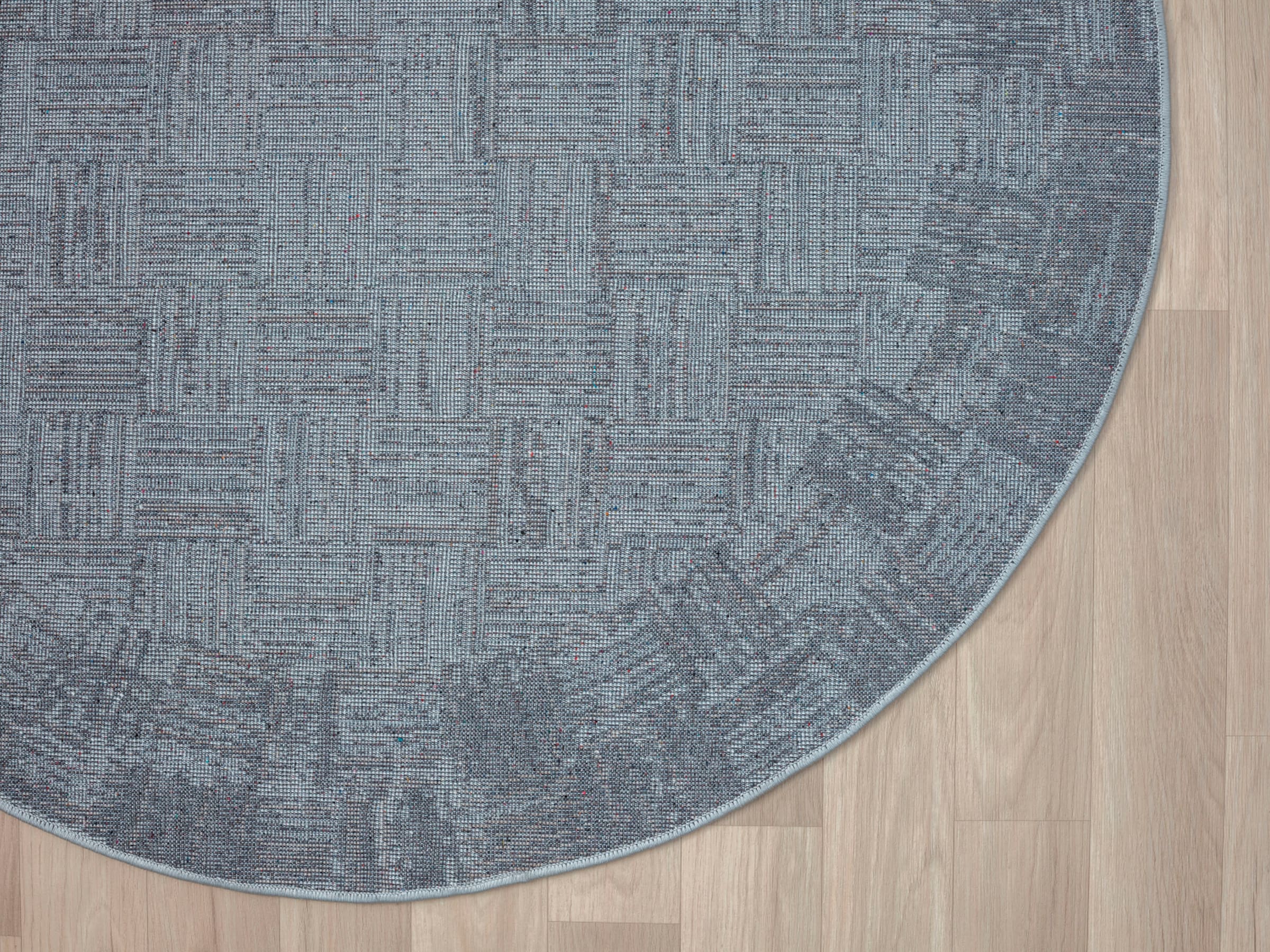 Myflair Möbel & Accessoires Teppich »My Mood«, rund, 8 mm Höhe, Kurzflor, Scandi-Design, mit Bordüre, besonders weich durch Microfaser