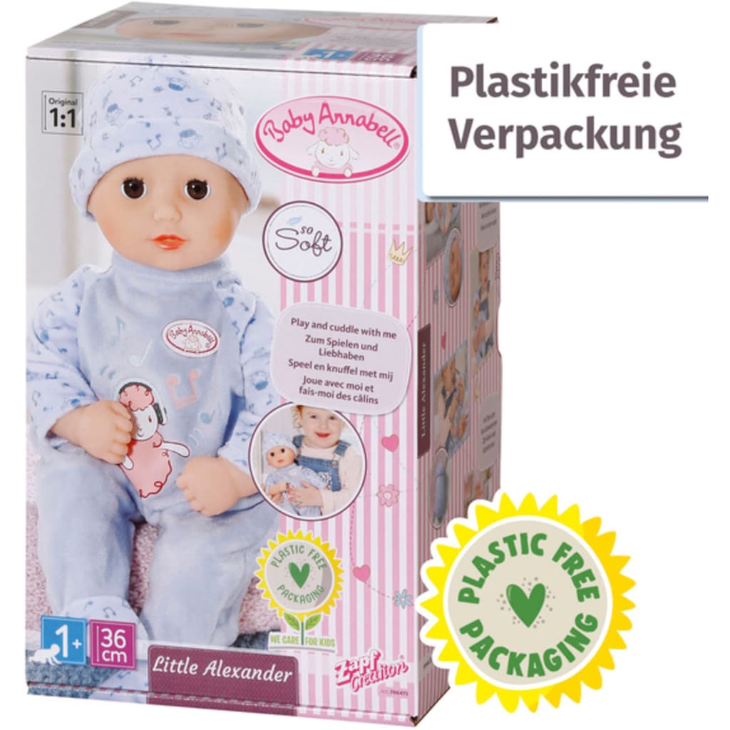 Baby Annabell Babypuppe »Little Alexander, 36 cm«, mit Schlafaugen