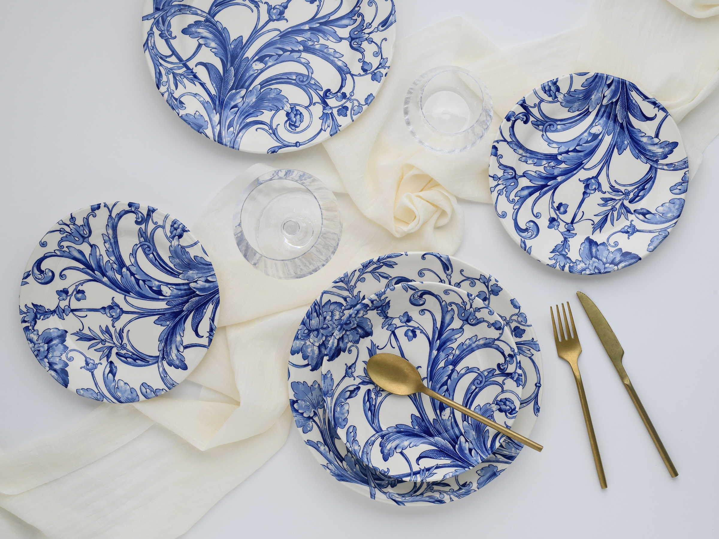 CreaTable Teller-Set »Venecia, Tellerset 18-tlg« Traditionell, Nostalgie