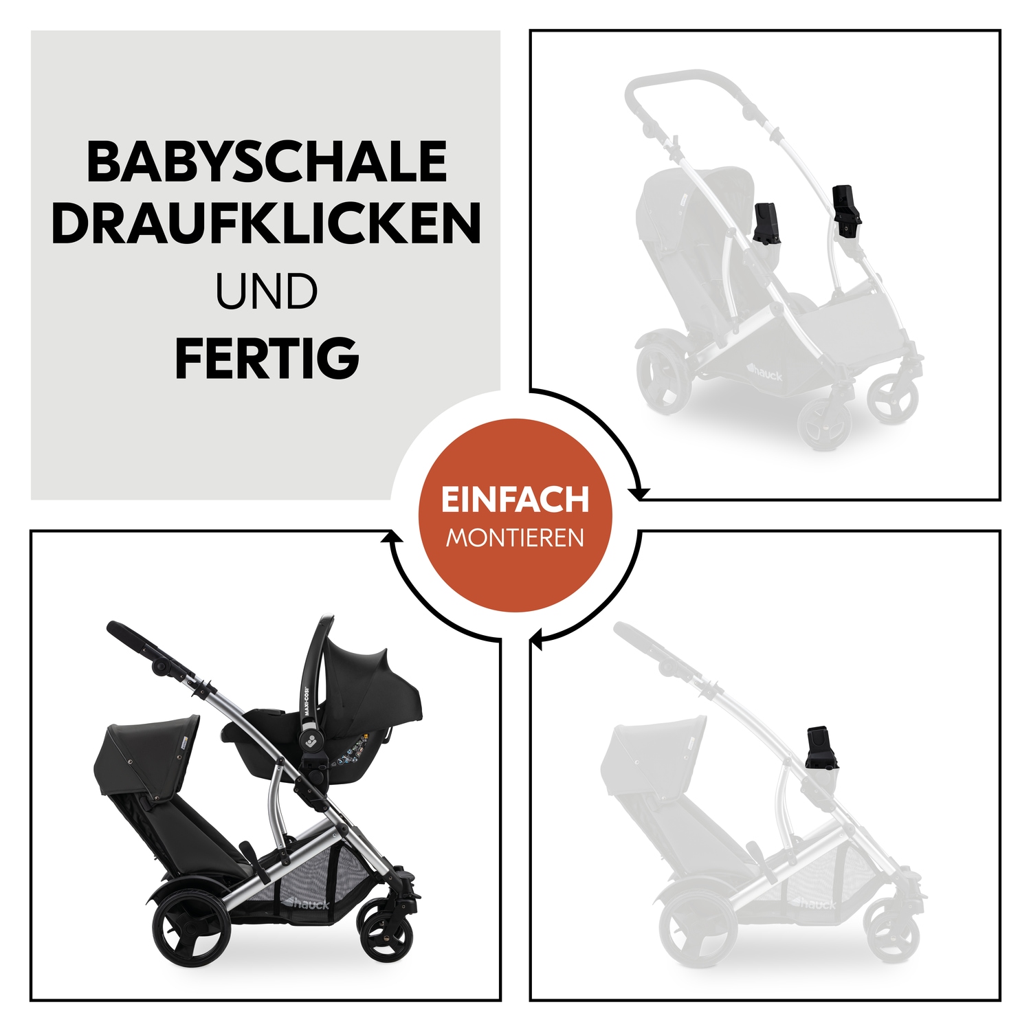 Hauck Kinderwagen-Adapter »Duett 2«