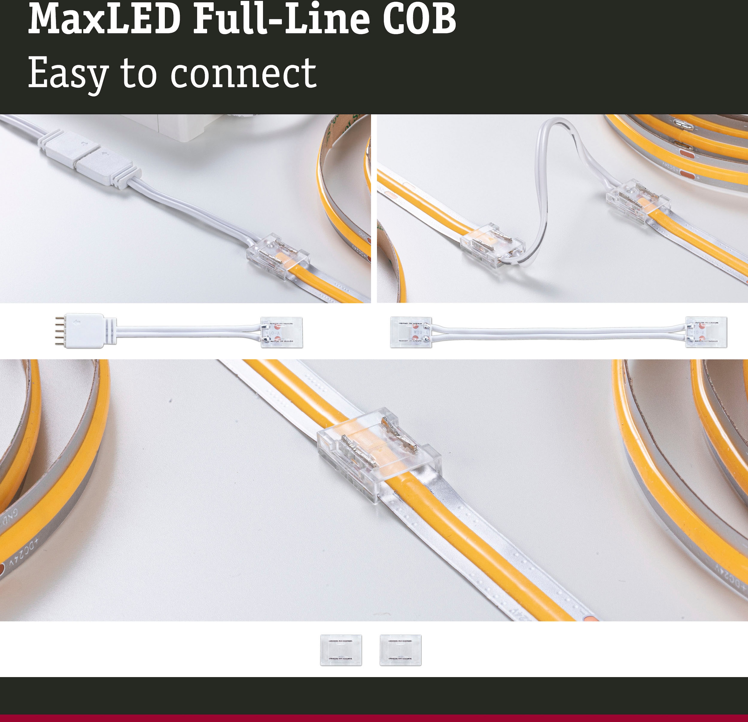 Paulmann LED-Streifen »MaxLED 1000 Connector Set Full-Line COB 2er-Set 133m«