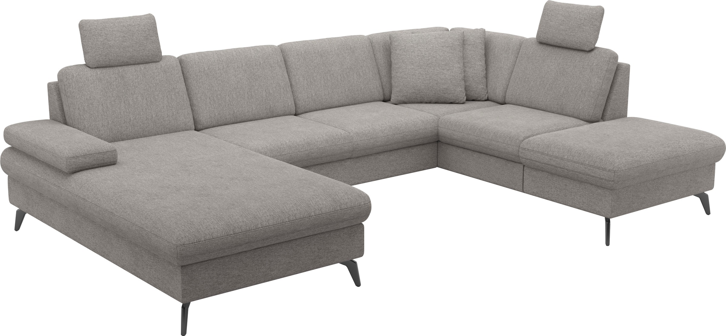 sit&more Wohnlandschaft »Morris Jubi U-Form«, inkl. Armteilfunktion und 1 Zierkissen, wahlweise mit Bettfunktion