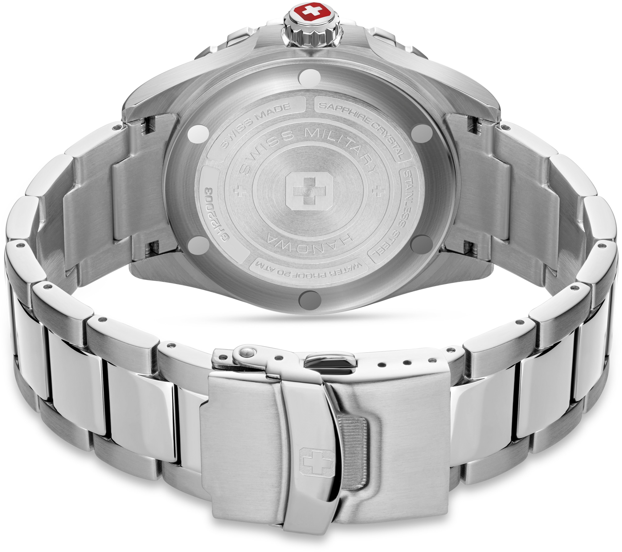 Swiss Military Hanowa Schweizer Uhr »OFFSHORE DIVER II, SMWGH2200302«, Quarzuhr, Armbanduhr, Herrenuhr, Swiss Made, Datum, Saphirglas, analog