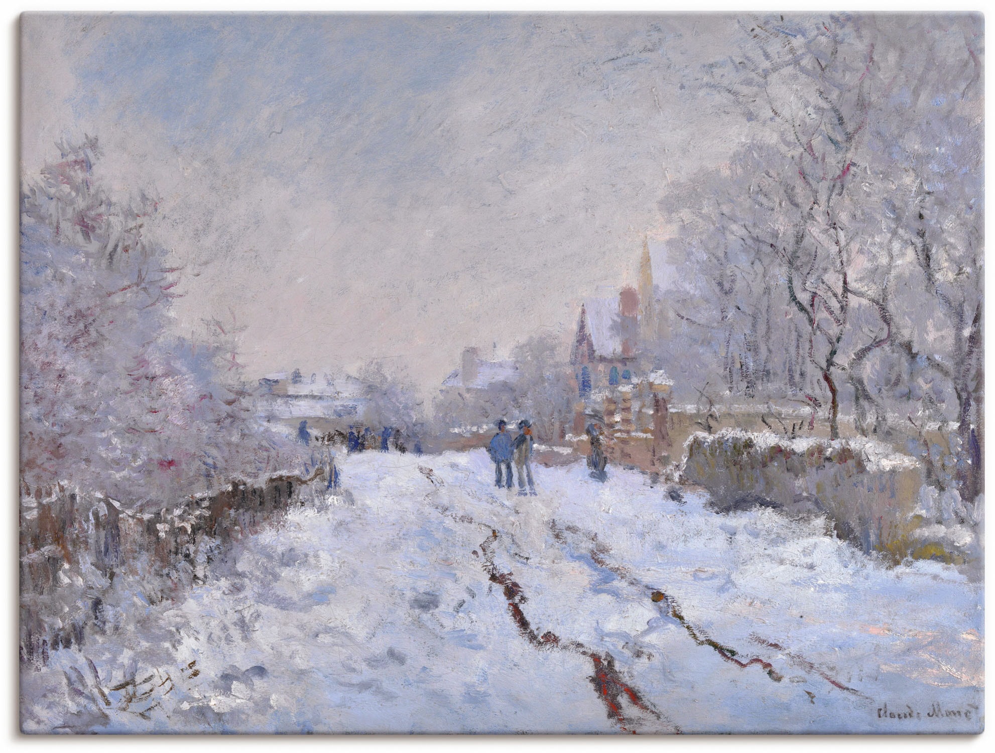 Artland Wandbild »Schnee in Argenteuil.«, Vier Jahreszeiten Bilder, (1 St.), als Leinwandbild, Poster in verschied. Größen