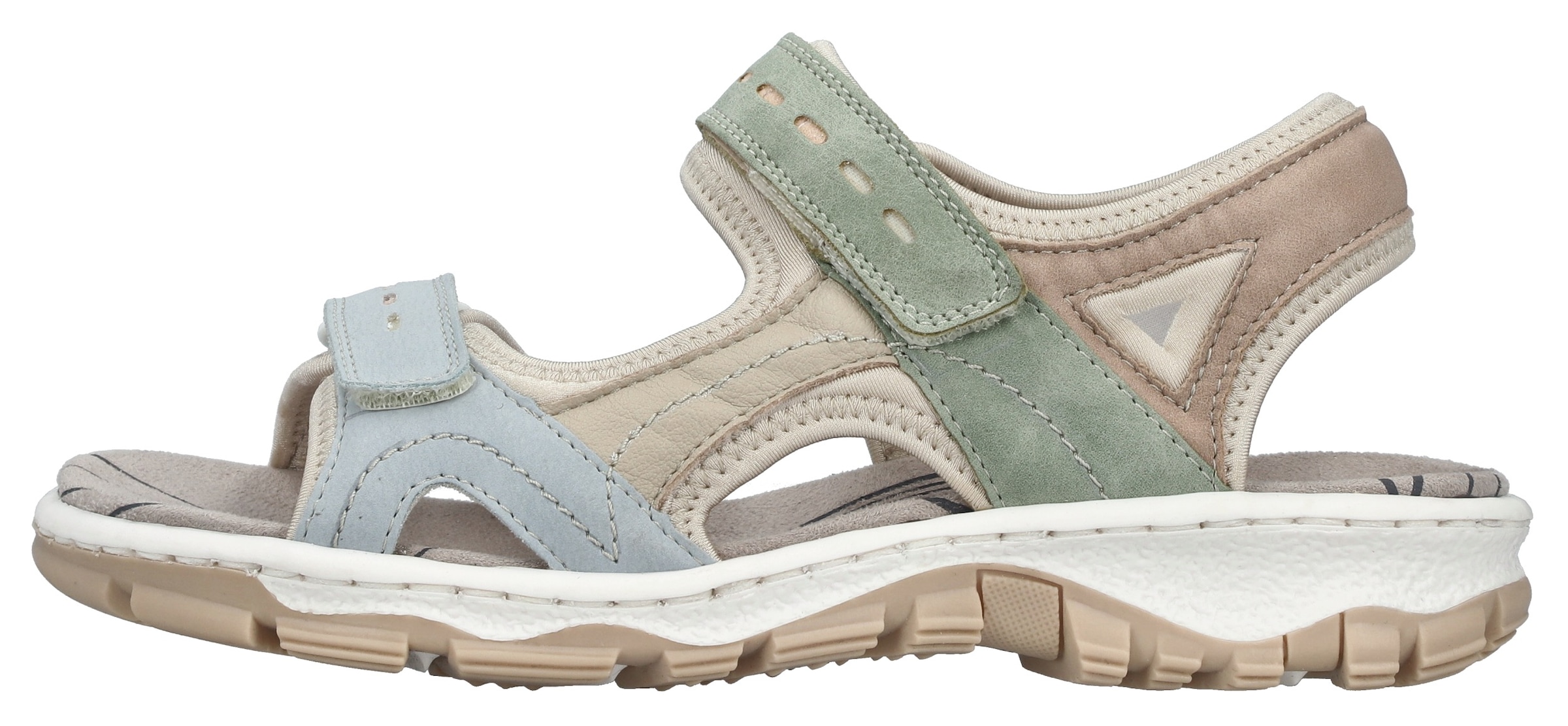 Rieker Riemchensandale  Sommerschuh, Sandalette, Outdoorsandale mit Klett