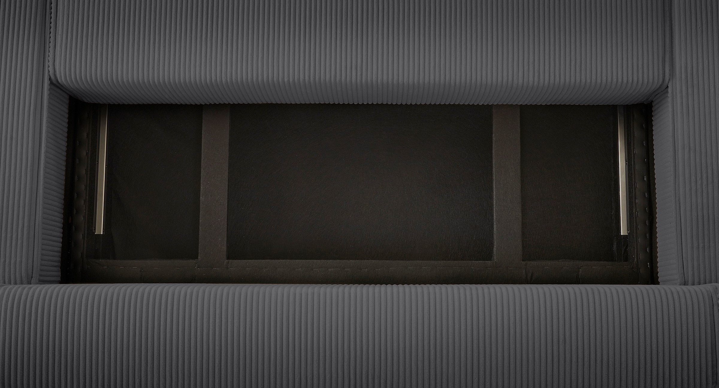 OTTO home Wohnlandschaft »CASSI L-Form, 311cm - OTTO. Verlässliche Qualität.« Schlaffunktion (133/200), Boxspring, Bettkasten, Cord, Unser Tiefpreis