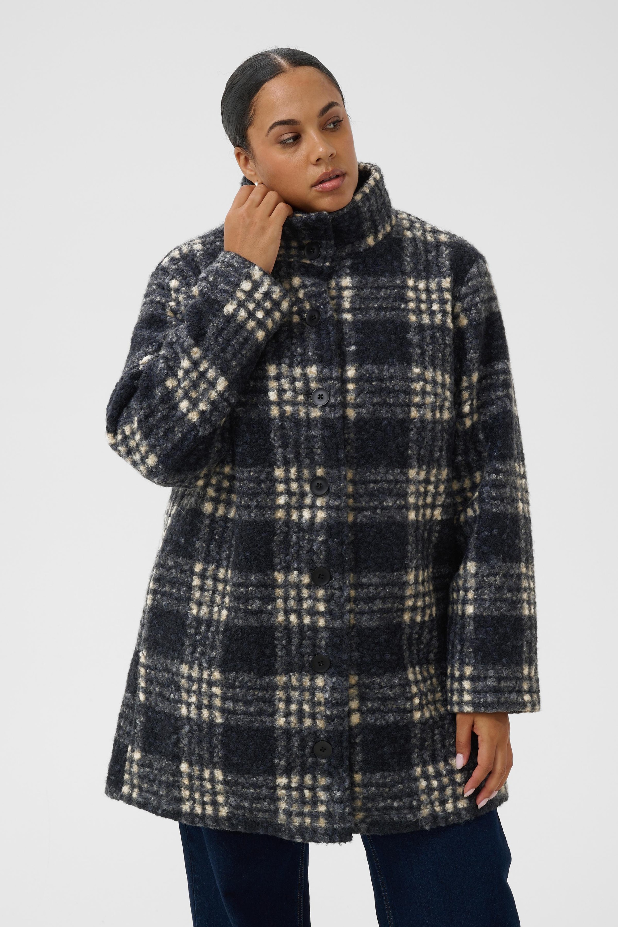 KAFFE Curve Wintermantel »KAFFE Curve Jacke KCsebina«