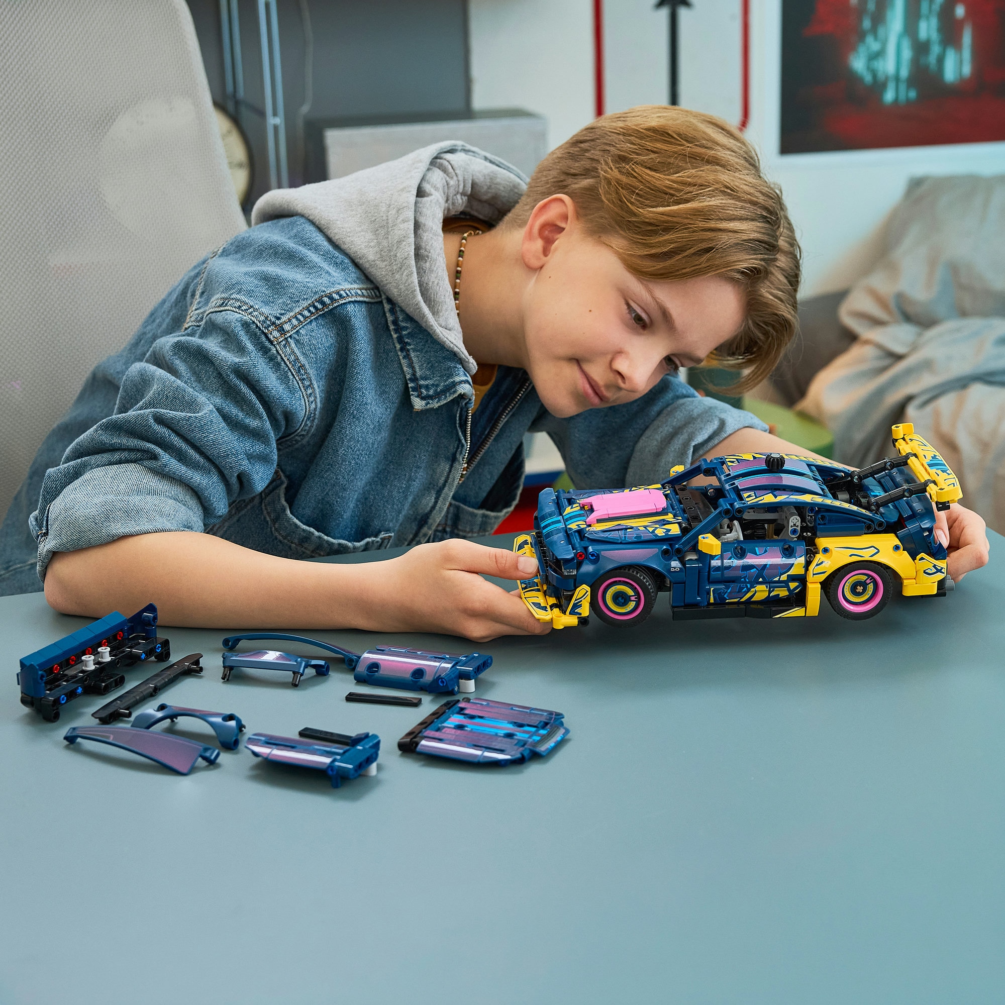LEGO® Konstruktionsspielsteine »Ford Mustang GT Auto aus der Tuning-Werkstatt (42236), LEGO Technic« Made in Europe