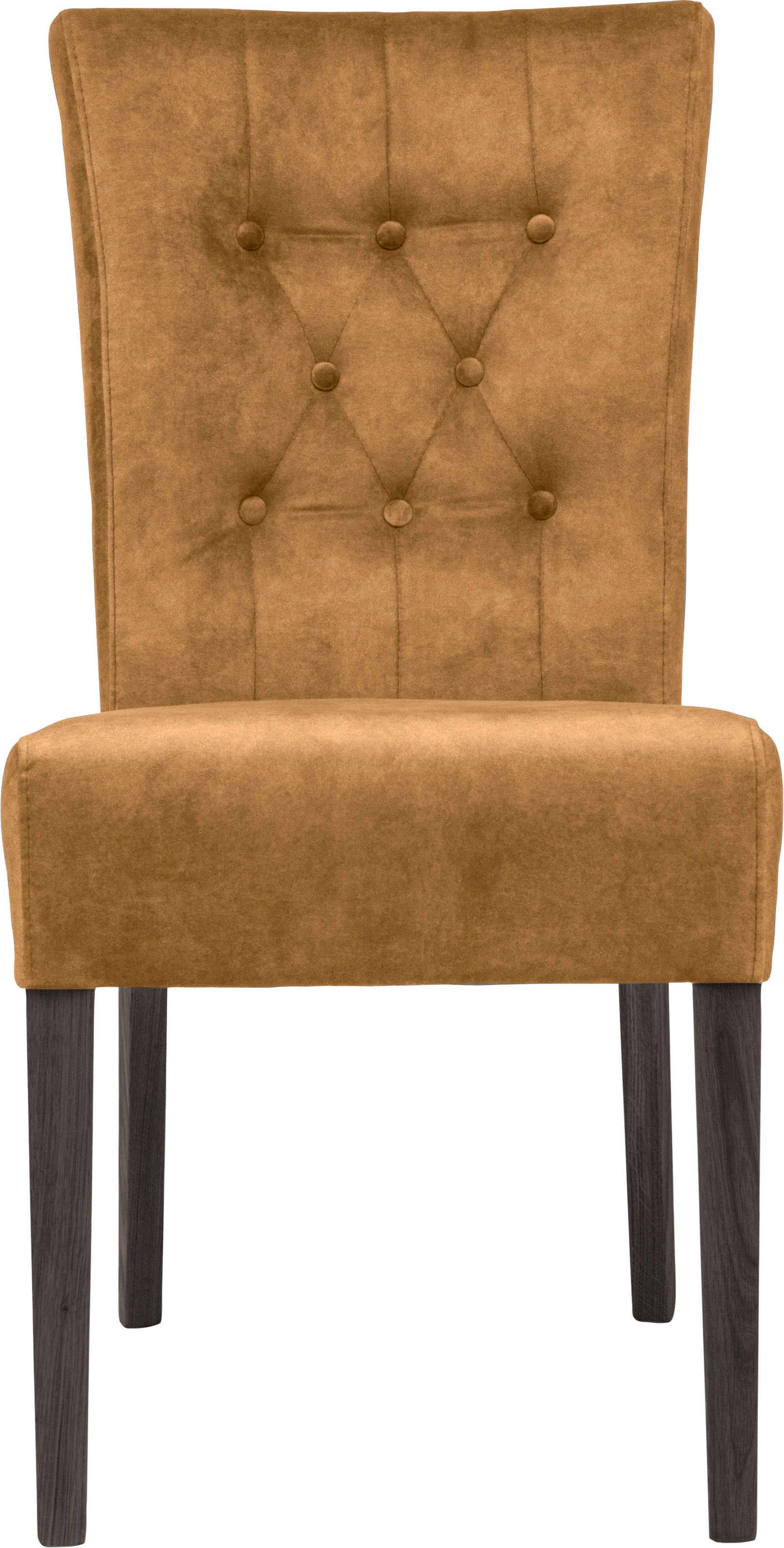 Home affaire Esszimmerstuhl »Queen BESTSELLER«, (Set), 2 St., Samtvelours, Polsterstuhl mit Knopfheftung, 2er, 4er oder 6er Set