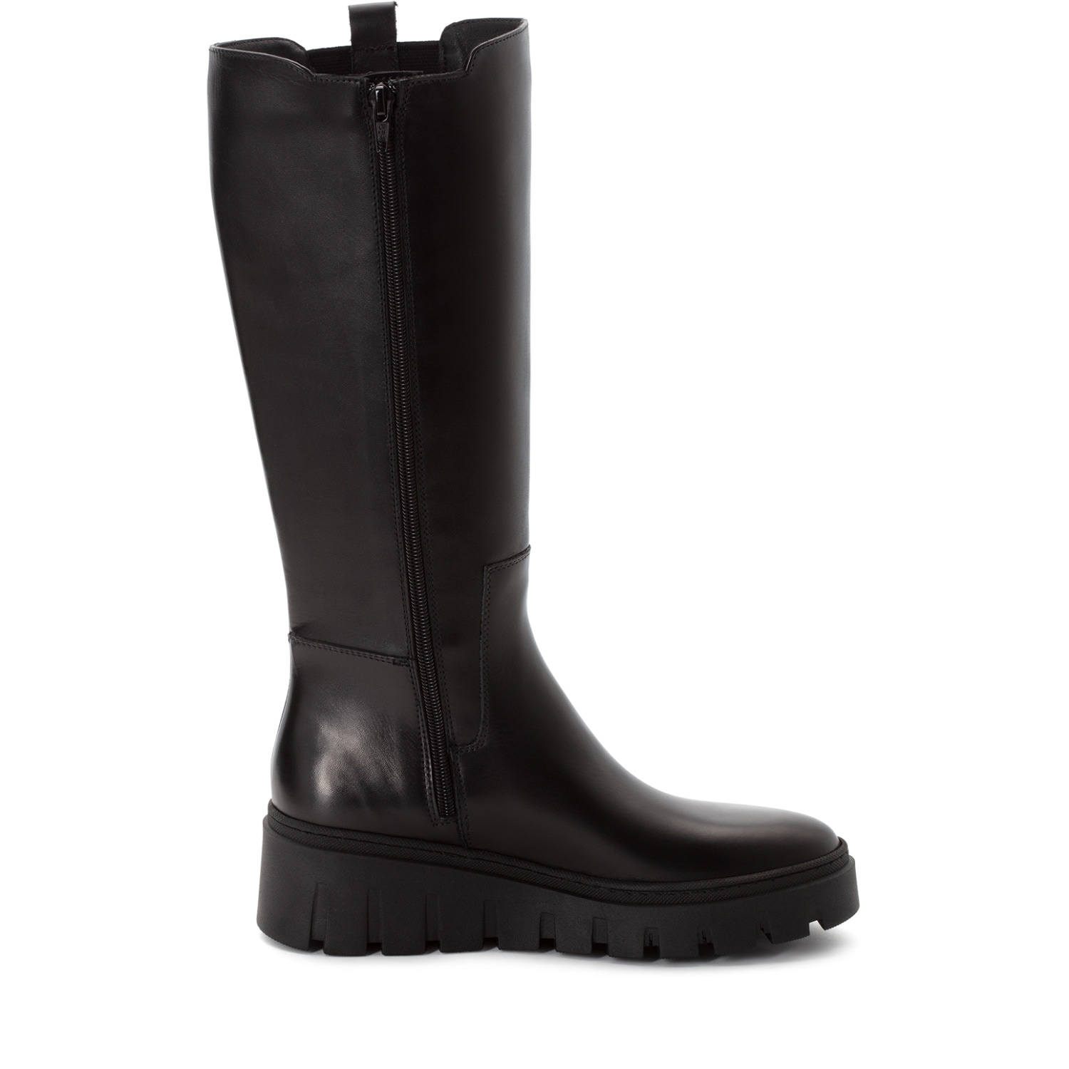 Tamaris Stiefel  Keilabsatz, Langschaftstiefel, breiter Stretcheinsatz außen