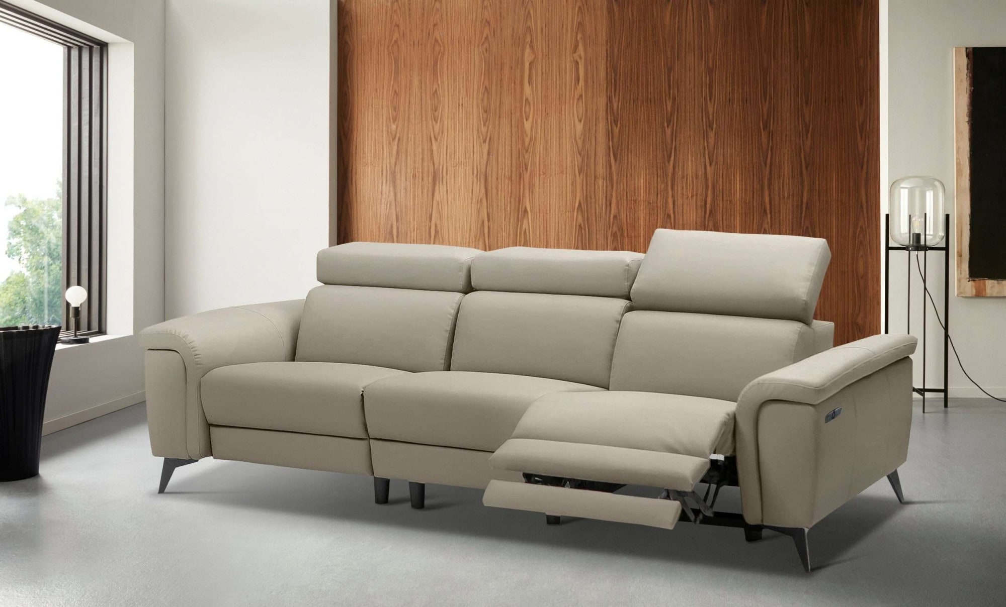 Places of Style 3-Sitzer »Marita«, mit elektrischer Relaxfunktion in einem Sitz und USB-Anschluss