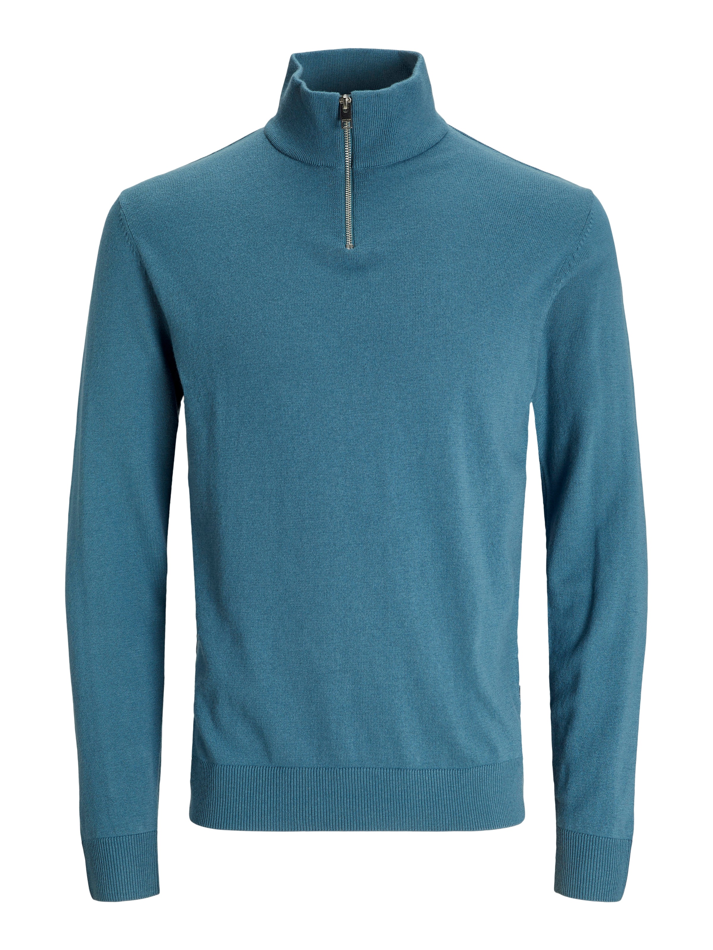 Jack & Jones Troyer »JJEEMIL KNIT HALF ZIP NOOS«, mit Rippbündchen