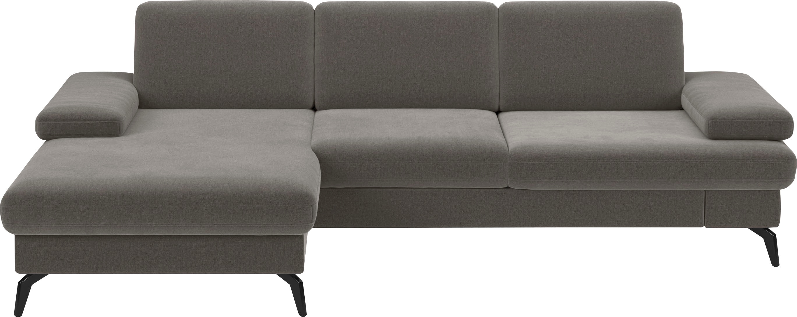sit&more Ecksofa "Morris L-Form, inkl. Sitztiefenverstellung" wahlweise mit Armteilverstellung, Schlaffunktion & Bettkasten
