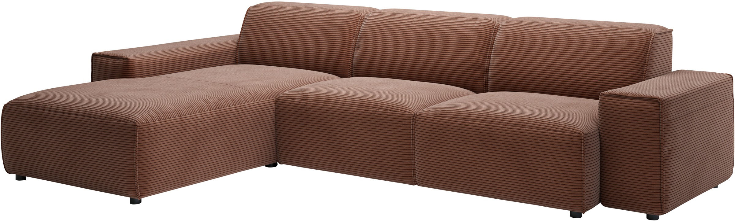 andas Ecksofa »Glimminge auch in Breitcord, Feincord, Bouclé + Easy care-Bezug«, L-Form, Breite 294, Zierkissen