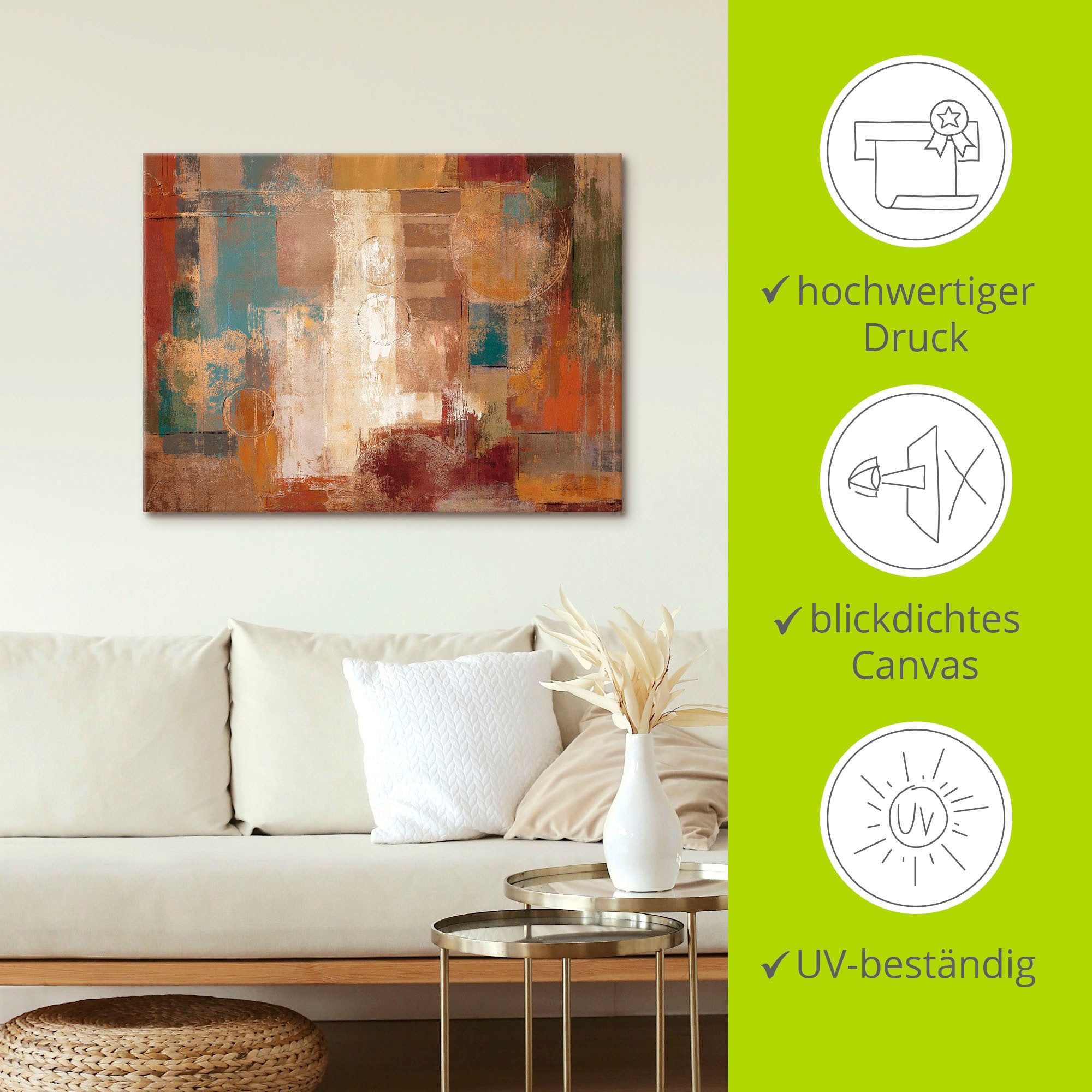 Artland Leinwandbild »Orientalischer Trip« Muster 1 Stk. tlg. auf Holzrahmen gespannt