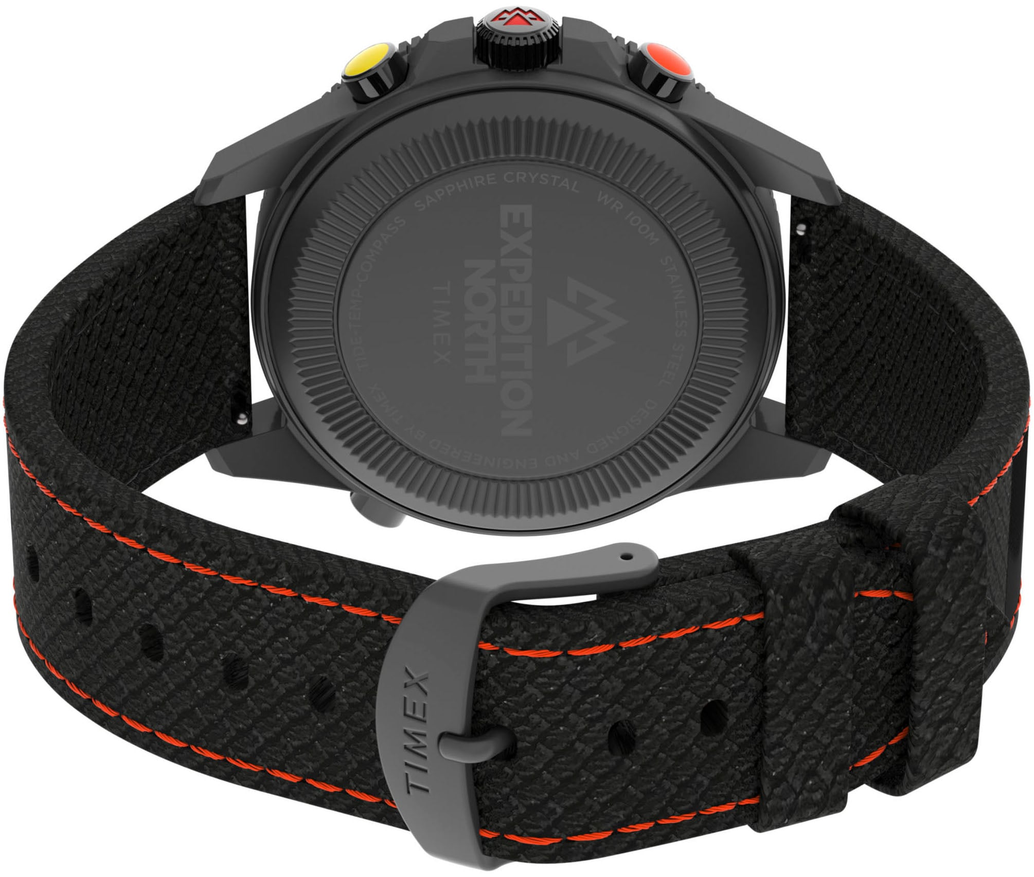 Timex Quarzuhr »TIDE/TEMP/COMPASS«, Armbanduhr, Herrenuhr, Datum, Leuchtzeiger, Saphirglas, Textilarmband