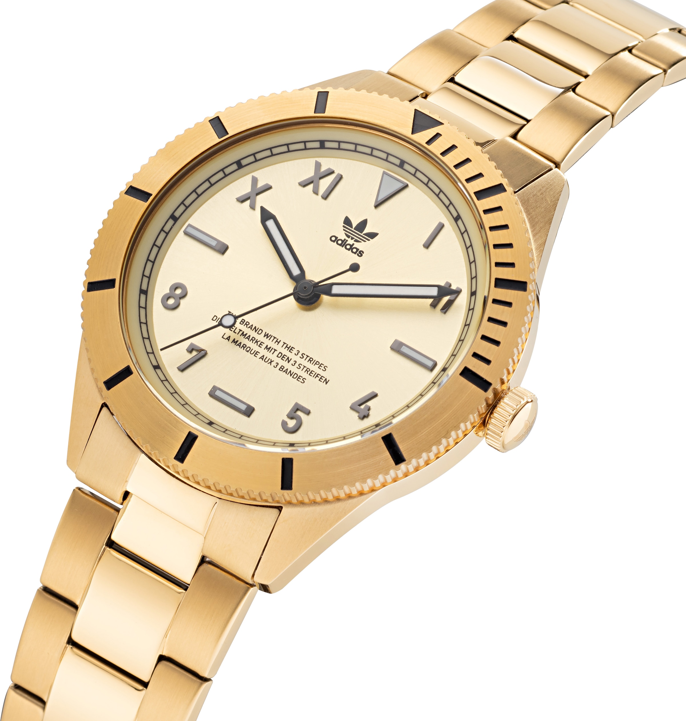 adidas Originals Quarzuhr »EDITION THREE«, Armbanduhr, Herrenuhr, Damenuhr, Edelstahlarmband
