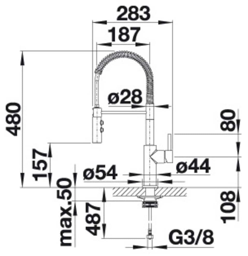 Blanco Küchenarmatur »CATRIS-S« mit Ausziehbrause