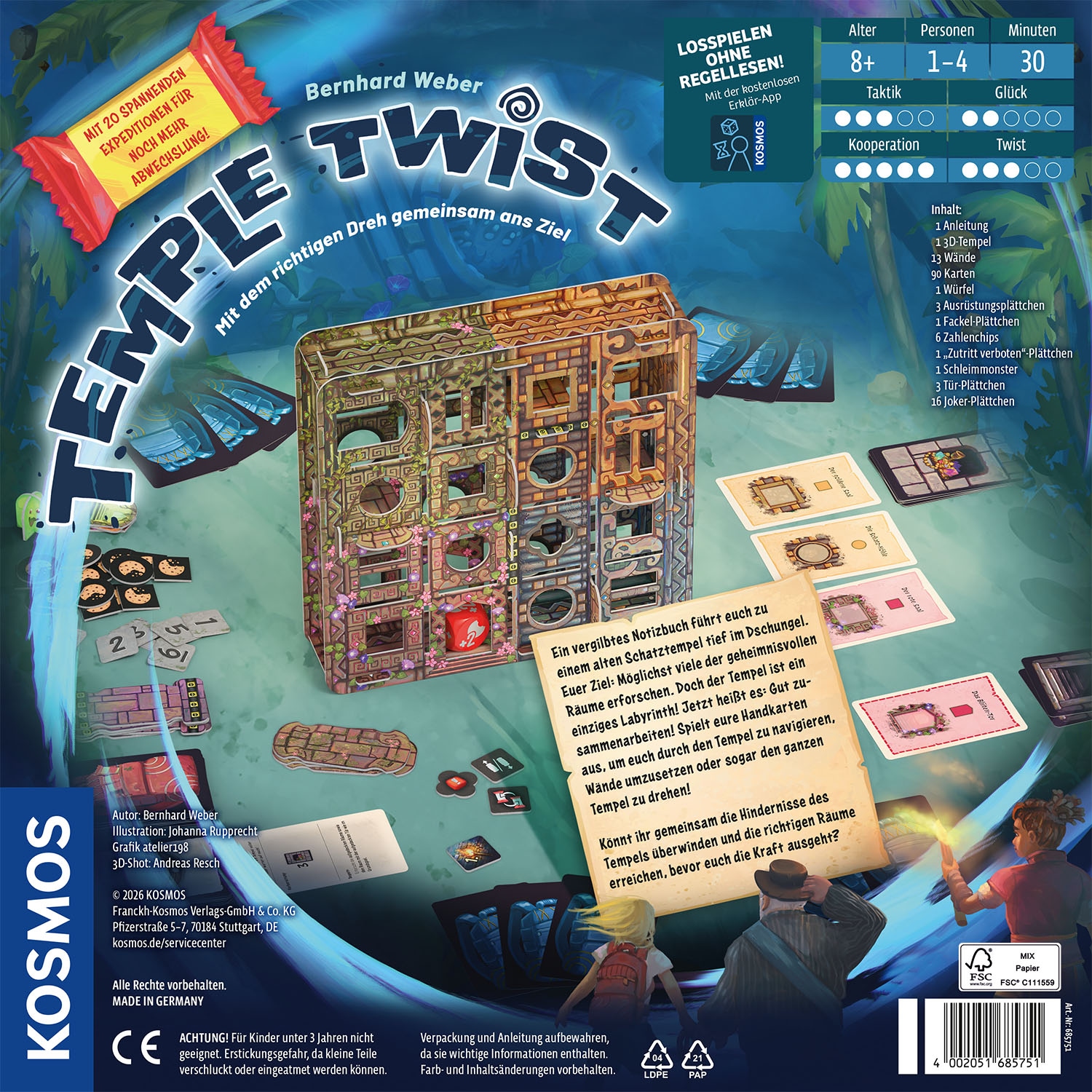 Kosmos Spiel »Temple Twist« Made in Germany