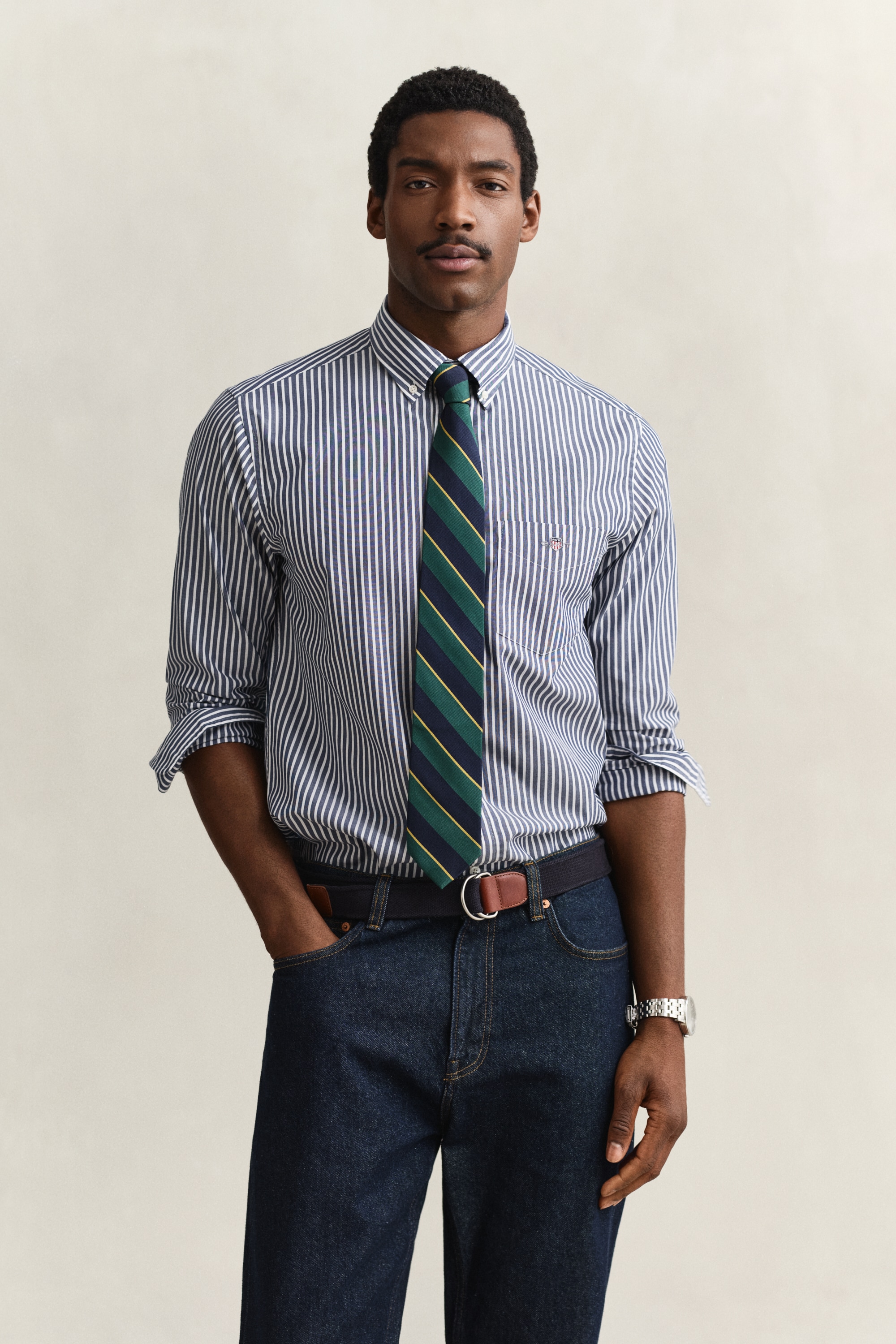 Gant Langarmhemd »REG POPLIN STRIPE SHIRT«