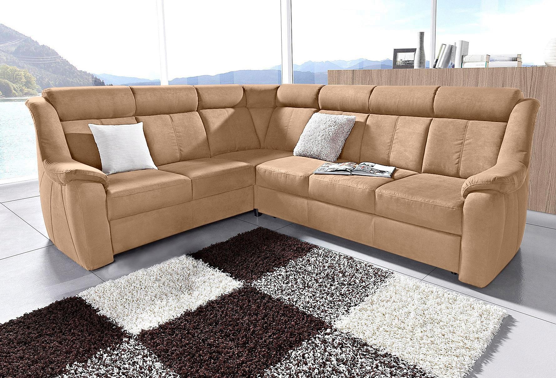 sit&more Ecksofa "Basel L-Form" wahlweise mit Relaxfunktion