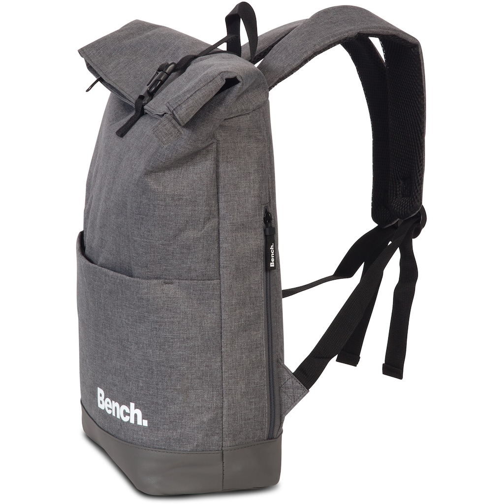 Bench. Laptoprucksack »Roll-Top, dunkelgrau«