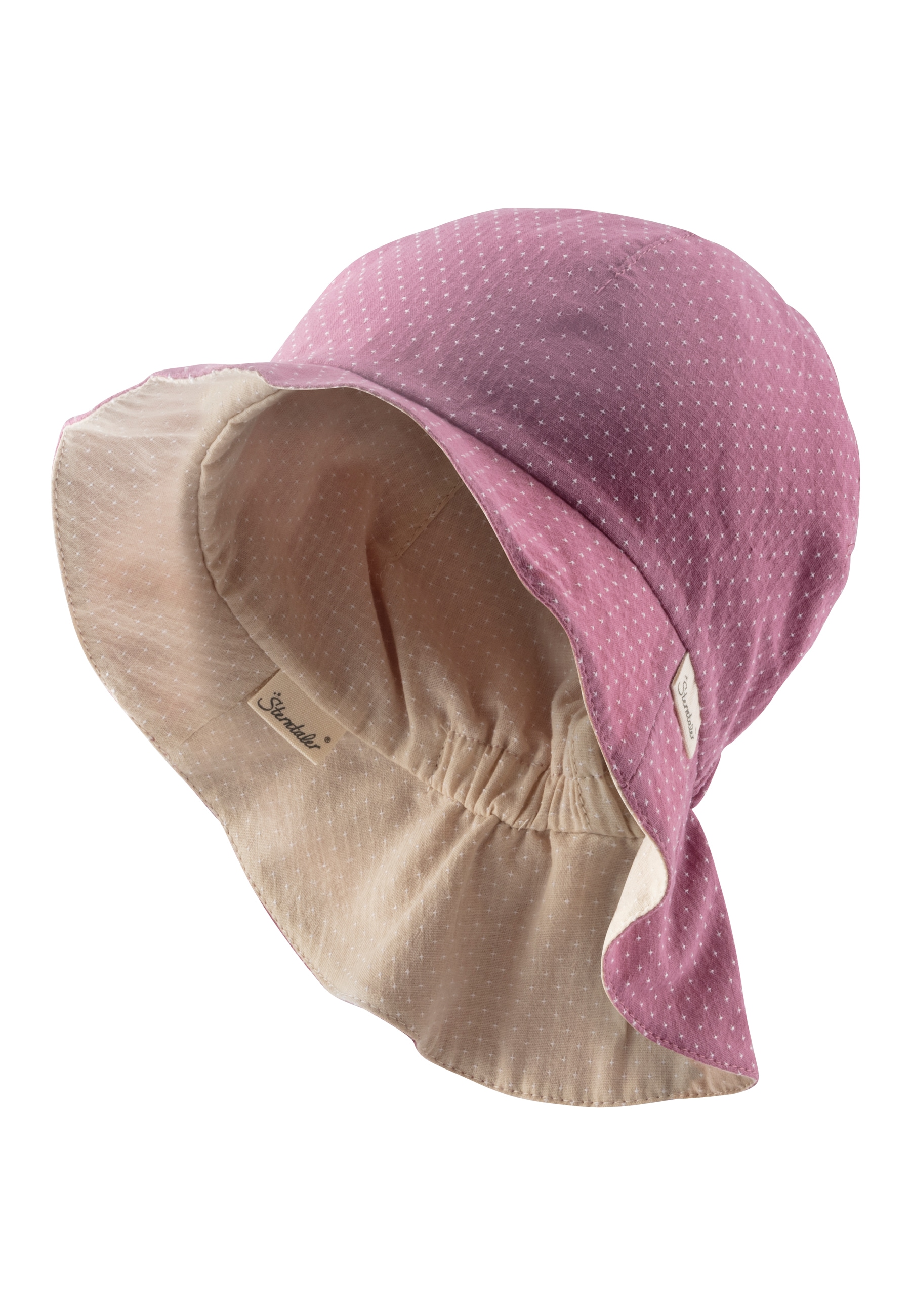 Sterntaler® Schirmmütze »Wende-Sonnenhut Pünktchen«
