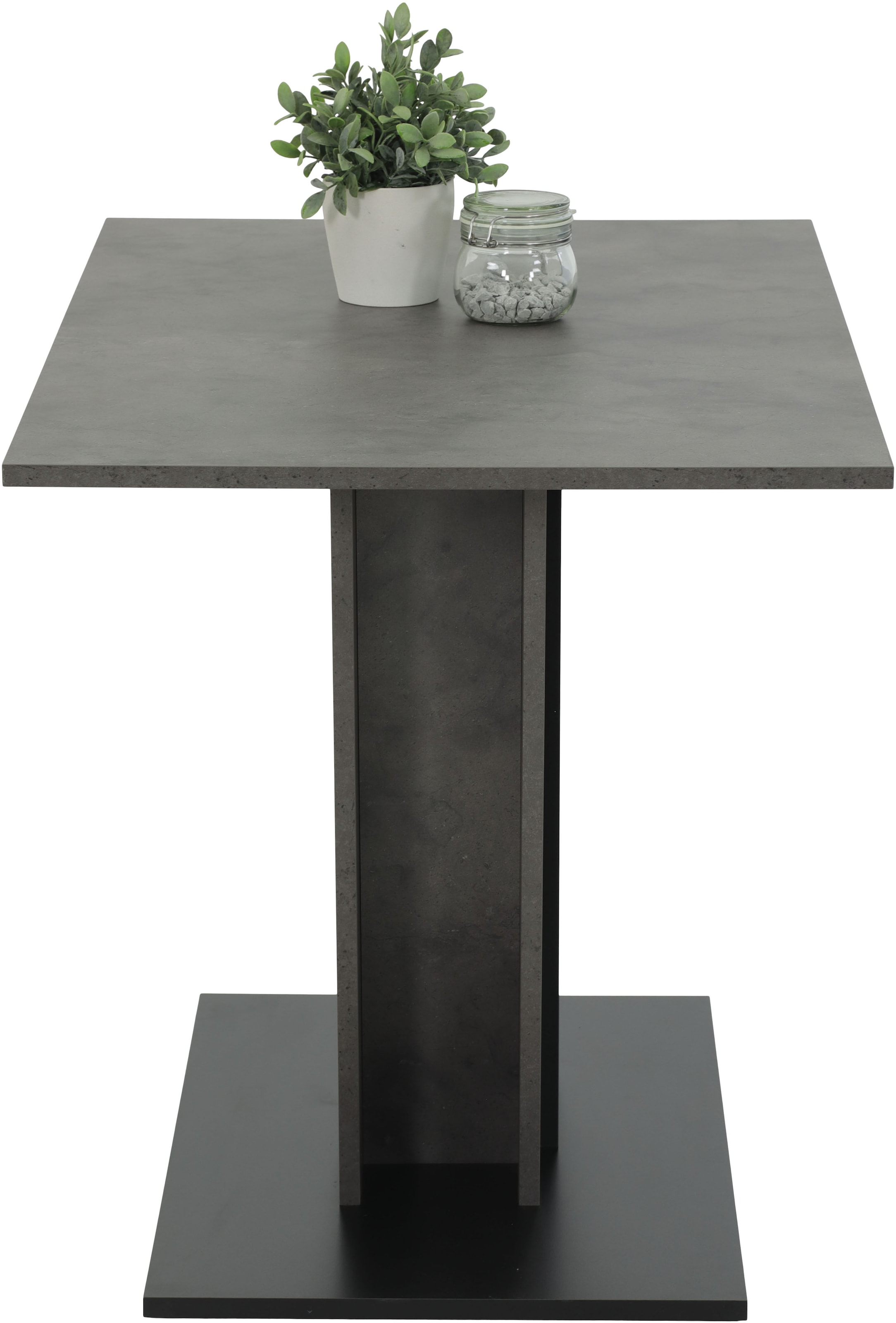 HELA Essgruppe »ELBE« Set, 5 tlg. tlg. Essgruppe, Säulentisch, 4-Fußstuhl 360° drehbar, Vintage Optik