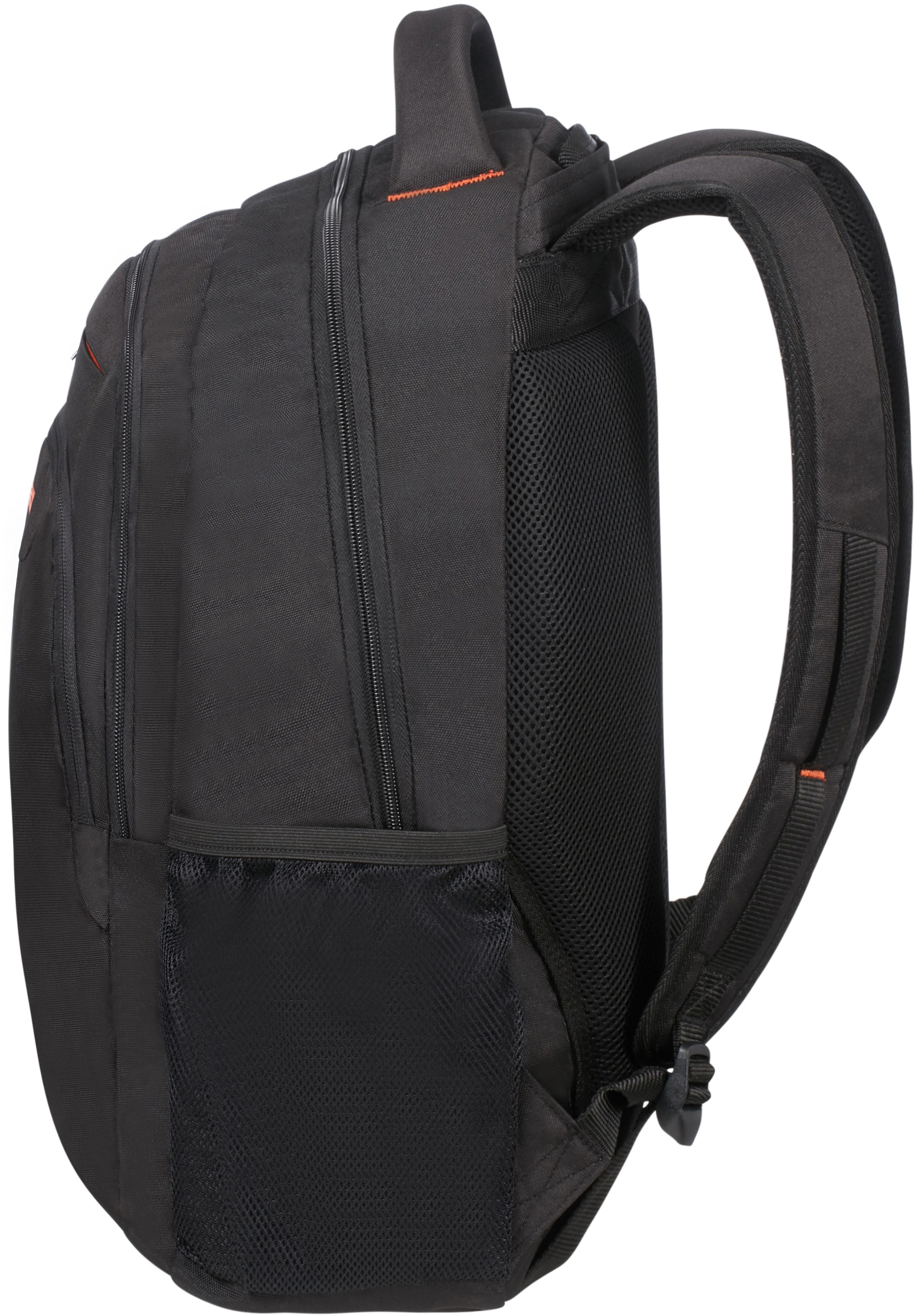 American Tourister® Laptoprucksack »AT WORK 17.3, black/orange«, Kinderreisekoffer Kindertrolley Handgepäck Hartschalenkoffer