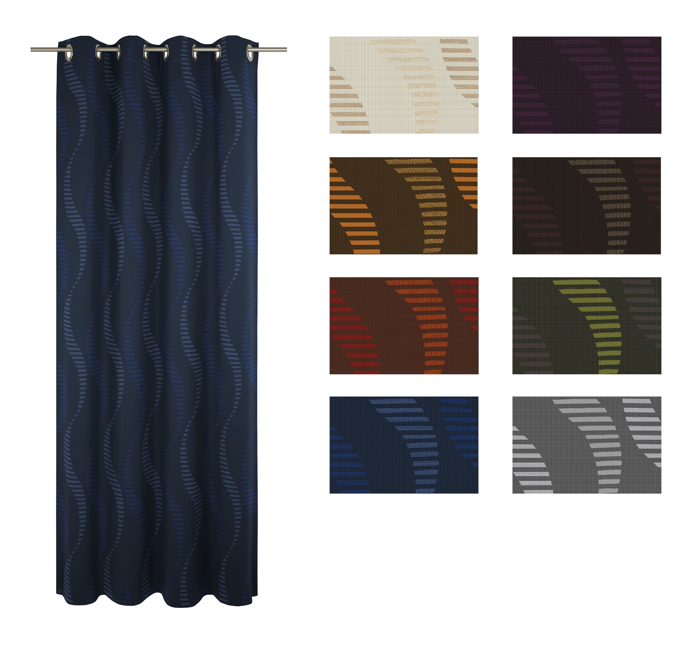 Wirth Vorhang »Lupara« Ösen 1 Stk. tlg.