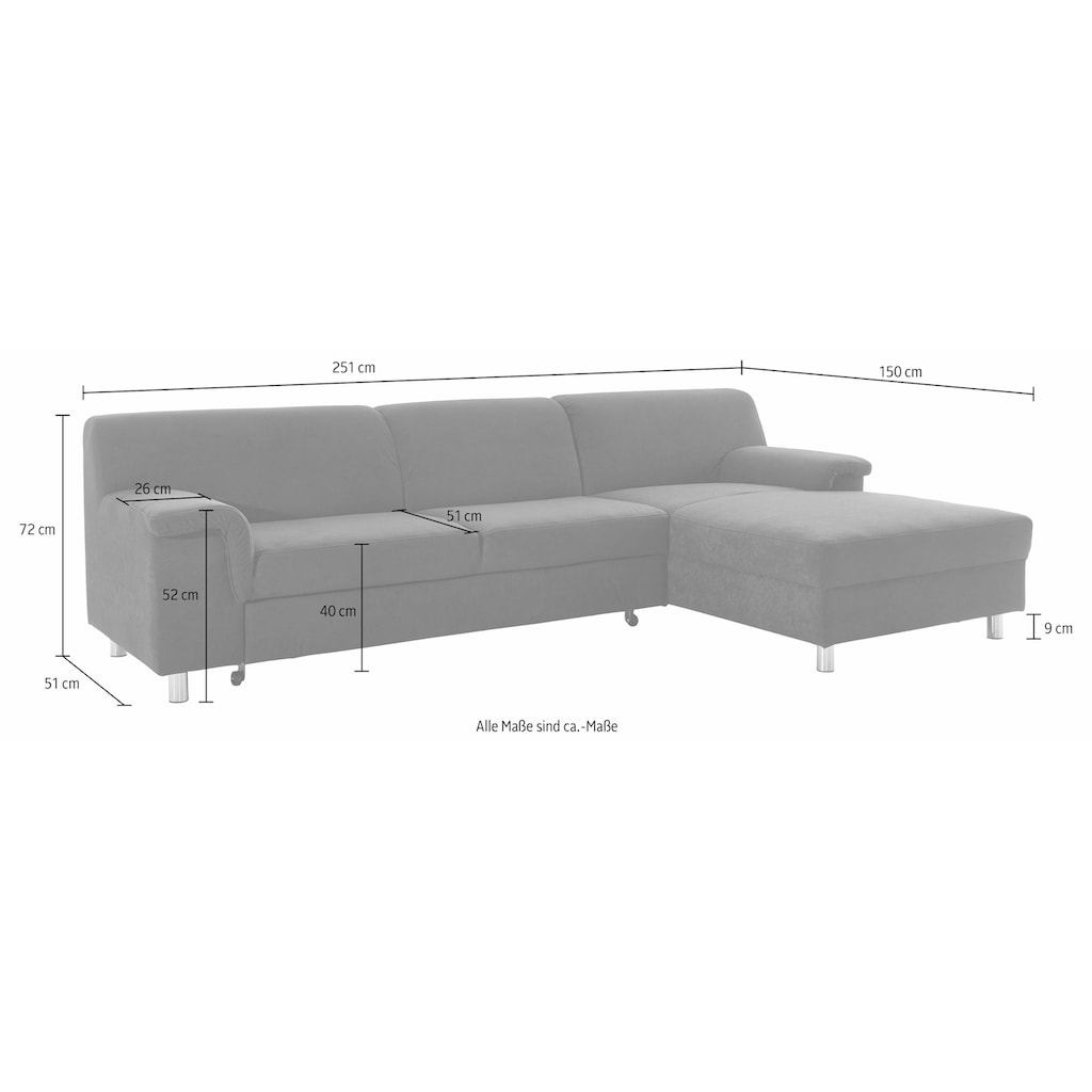 INOSIGN Ecksofa »L-Form«