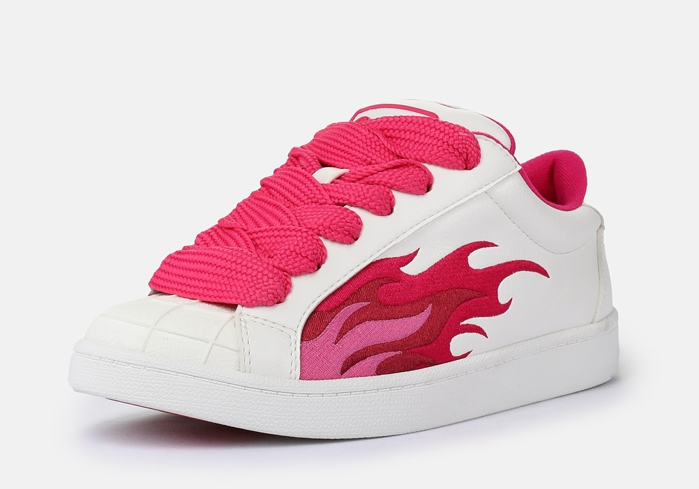 Buffalo Sneaker »LIBERTY«  , Freizeitschuh, Schnürschuh, Halbschuh mit trendigem Flammenmotiv