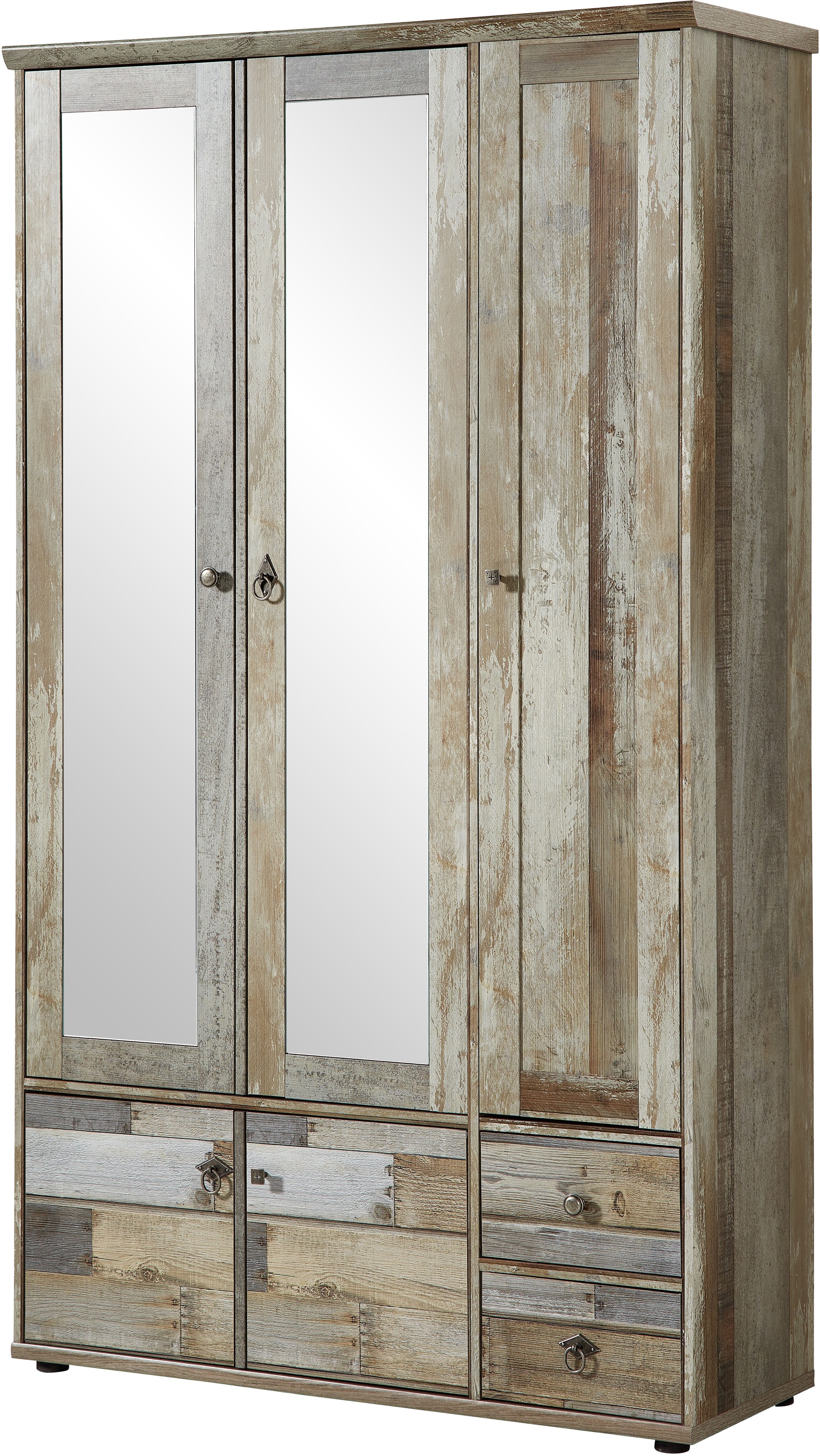 Innostyle Garderobenschrank »BONANZA, TOPSELLER!« Garderobenschrank, OTTOs Choice, 1 Stk. tlg. 5 türig, 5 Fächer, Kleiderstange, Spiegel, Schübe, Softclose