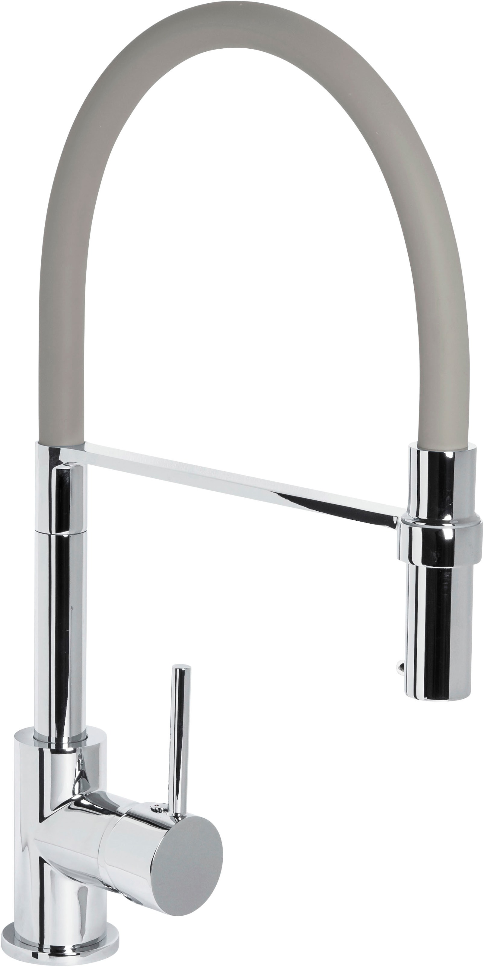 CORNAT Spültischarmatur »Druckgusskörper, chrom - 360° schwenkbarer Silikon-Auslauf« Mit Brause-Arretierung/ Hochdruck-Armatur/ Küchenarmatur /Wasserhahn