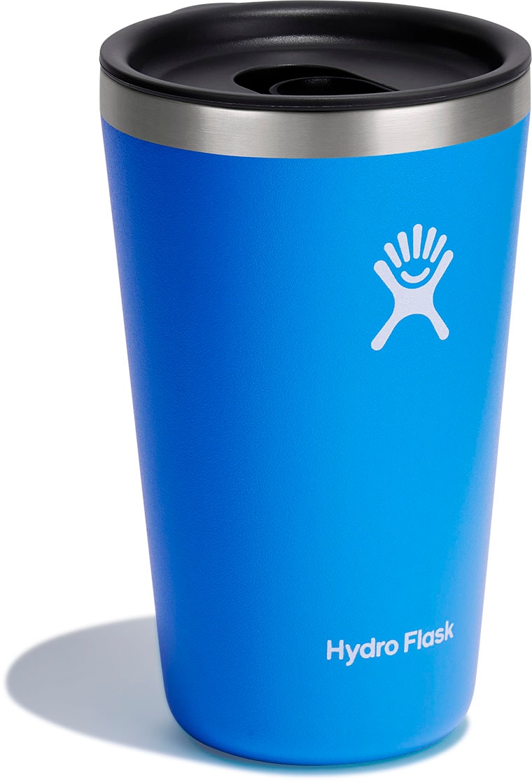 Hydro Flask Becher »16 oz All Around Tumbler Press-In-Lid«, (1 tlg.), doppelwandige TempShield™-Vakuumisolierung, 473 ml