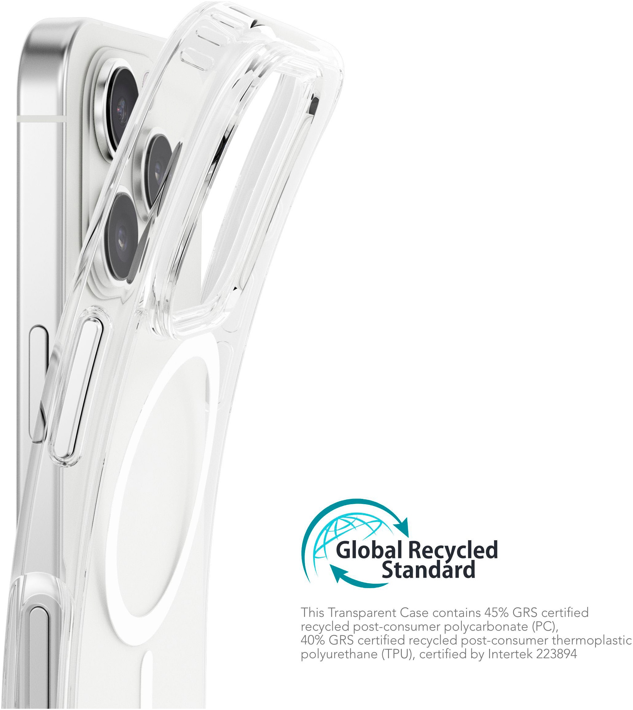 VONMÄHLEN Smartphone-Hülle »iPhone 16 Pro, Transparent Case - Schutzhülle,White«