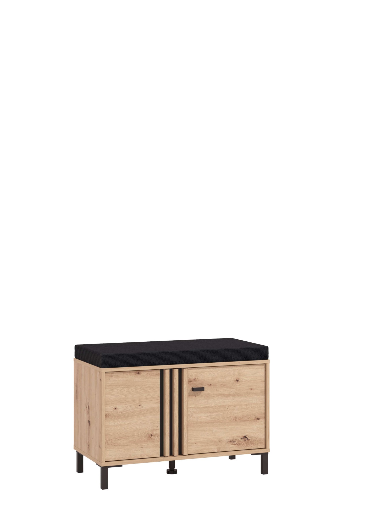 Home affaire Schuhbank »LAVAL, Schuhschrank, Schuhregal, Schuhtruhe, Schuhkommode, Sitzbank« mit zwei Türen (dahinter zwei Fächer)