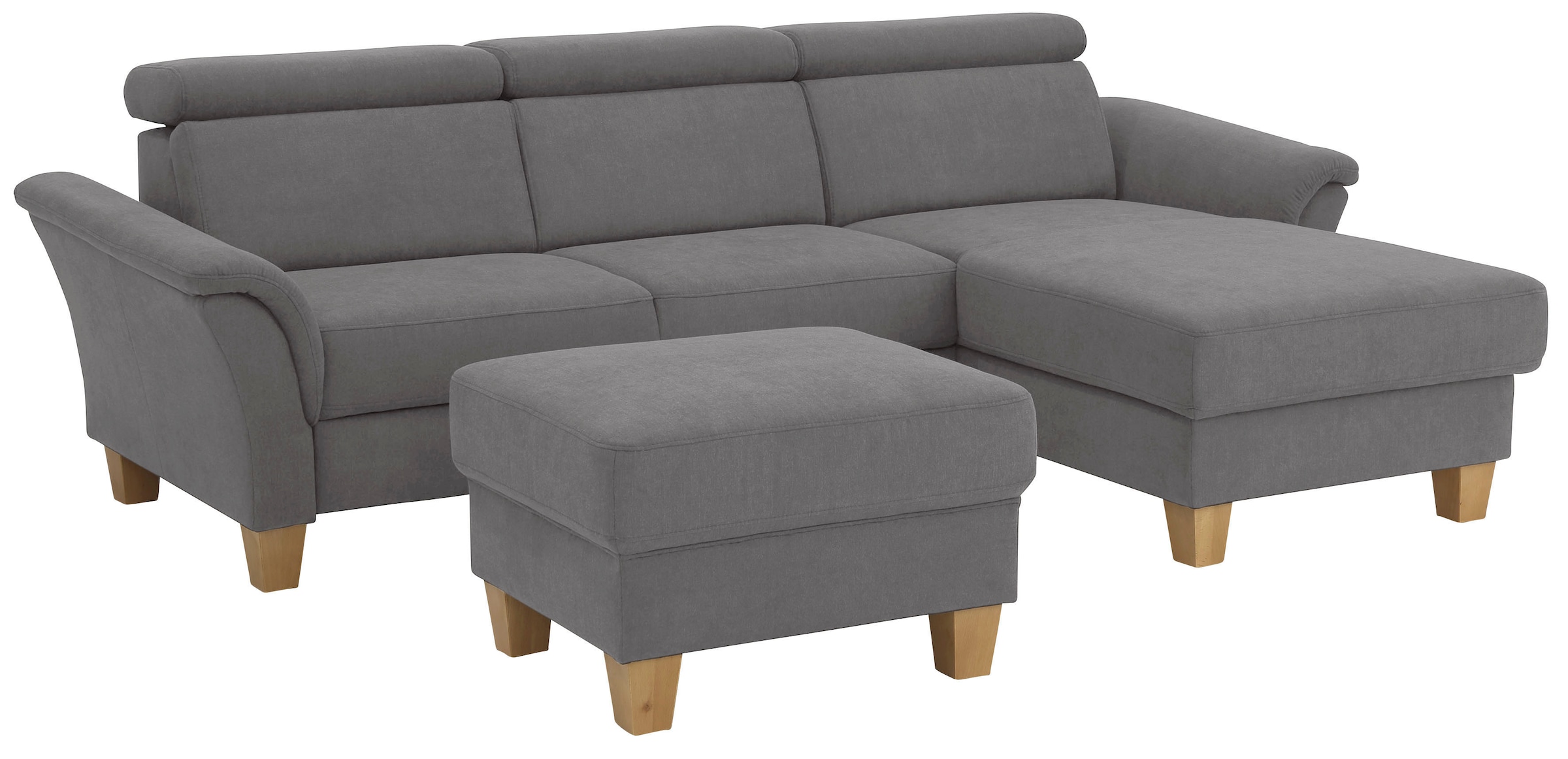Home affaire Ecksofa »Conville L-Form«, Federkern, wahlweise mit Bettfunktion und Bettkasten bzw. Stauraum