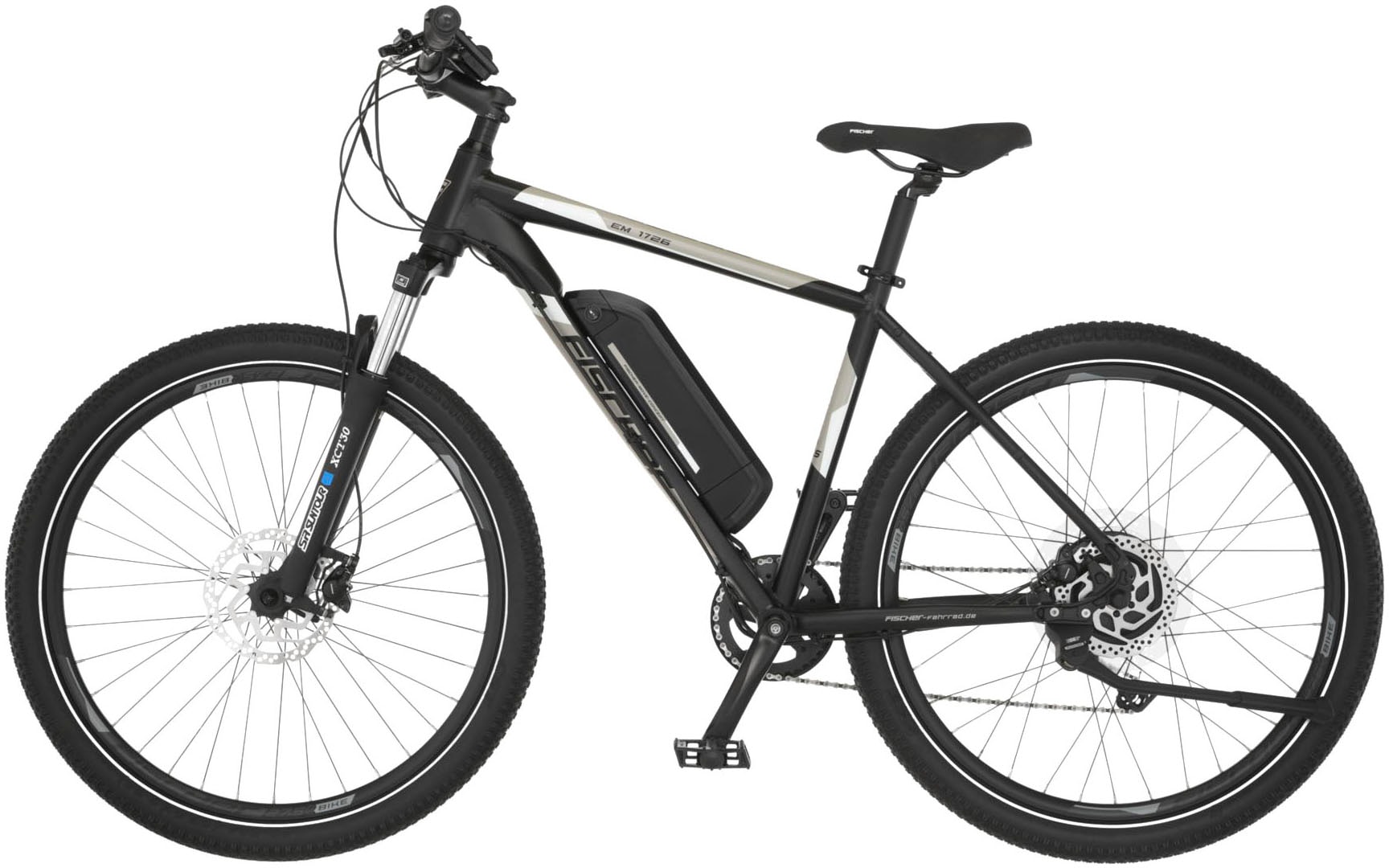 FISCHER Fahrrad E-Bike »MONTIS EM 1726 422«, 10 Gang, Pedelec, Elektrofahrrad für Damen u. Herren, MTB