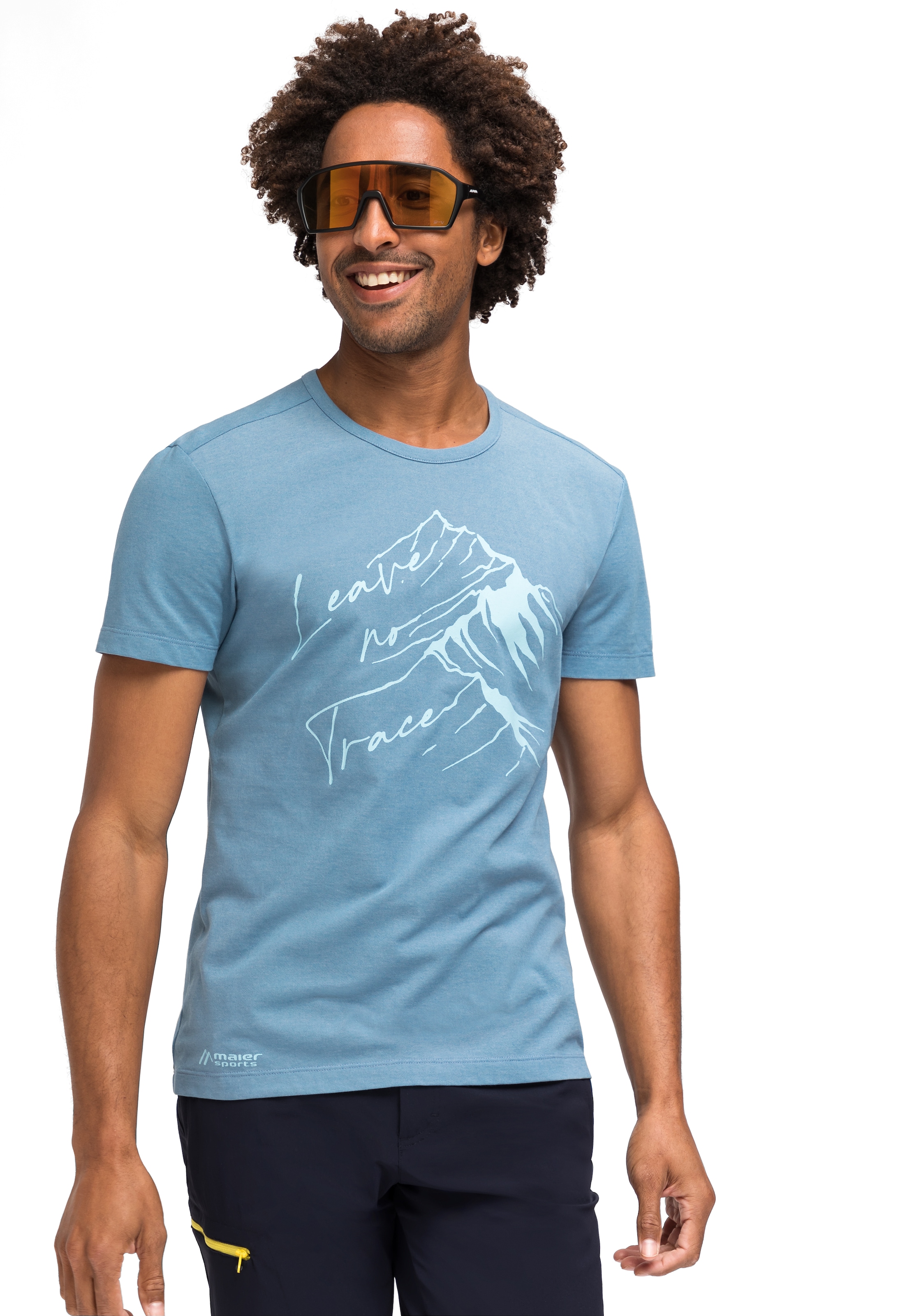 Maier Sports T-Shirt »Burgeis 17 M«, Herren Kurzarmshirt mit Print für  Wandern und Freizeit bei